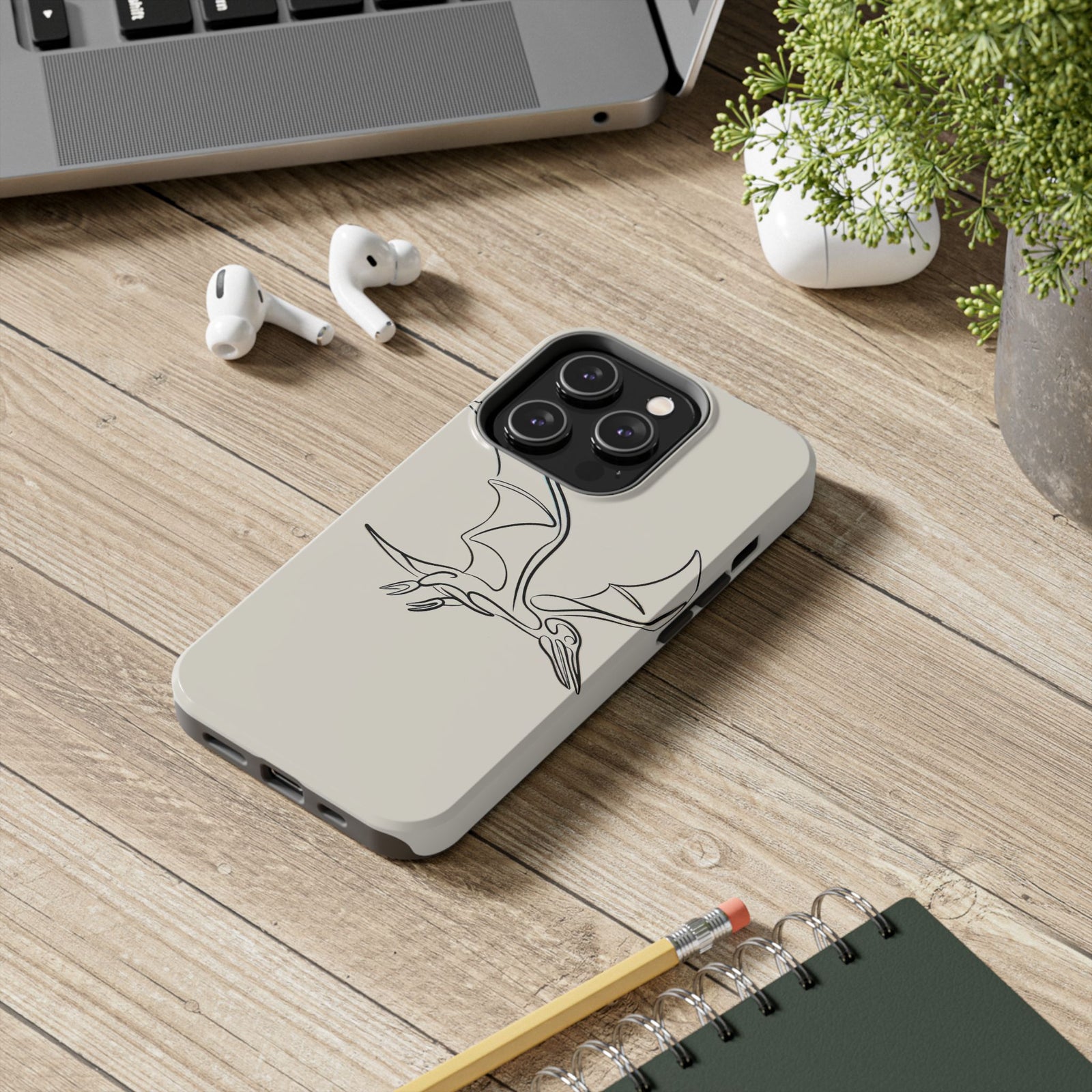 Pterodactyl Glide Art - Dinosaur Phone Case