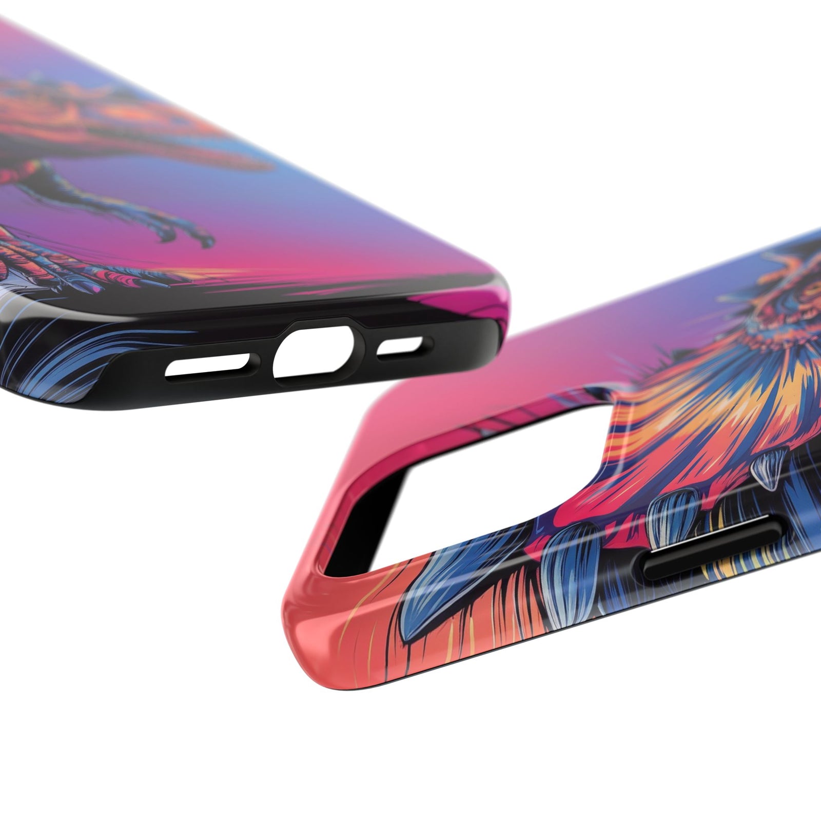 Styracosaurus Neon Roar - Dinosaur Phone Case
