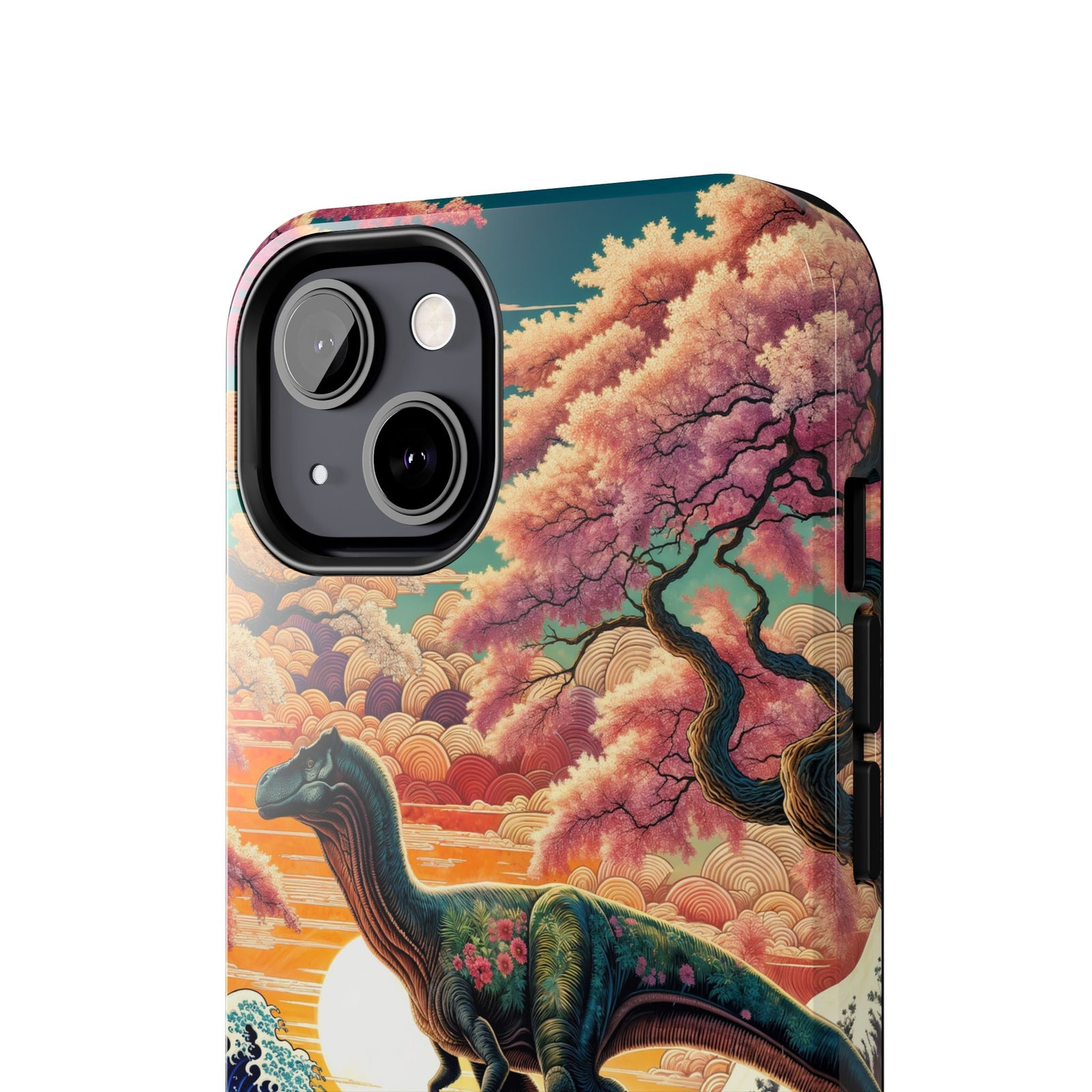 Dino Zen Waves - Dinosaur Phone Case