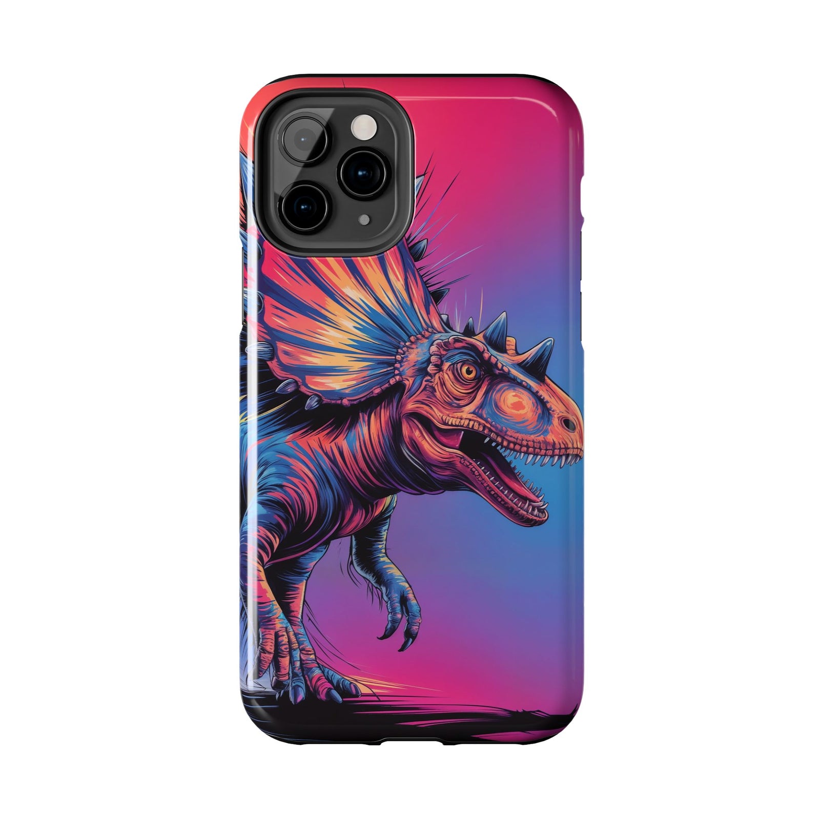 Styracosaurus Neon Roar - Dinosaur Phone Case
