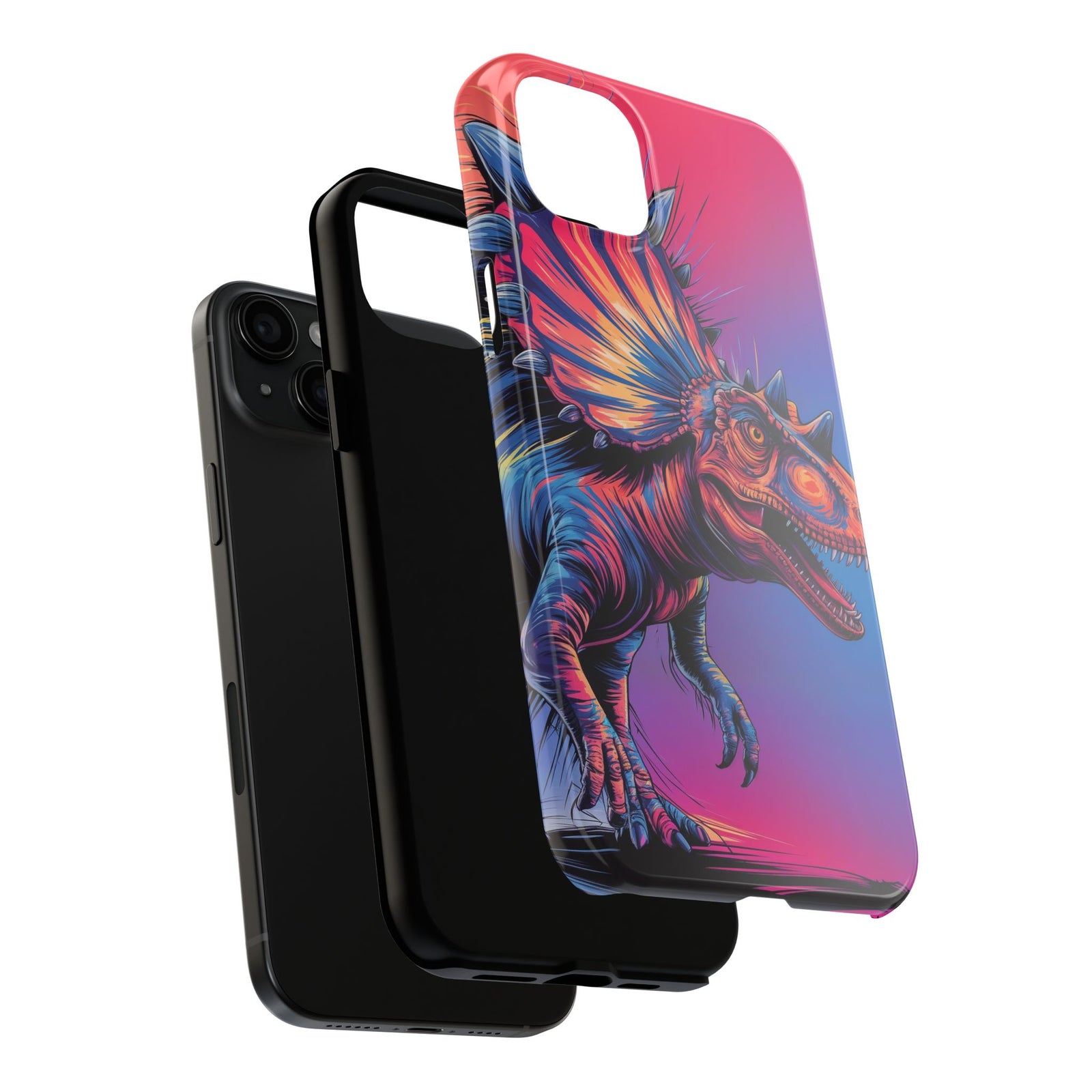 Styracosaurus Neon Roar - Dinosaur Phone Case