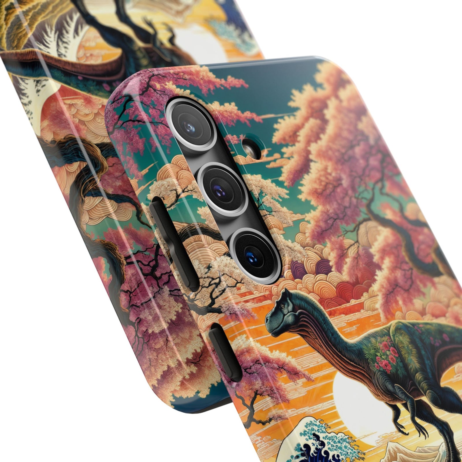 Dino Zen Waves - Dinosaur Phone Case