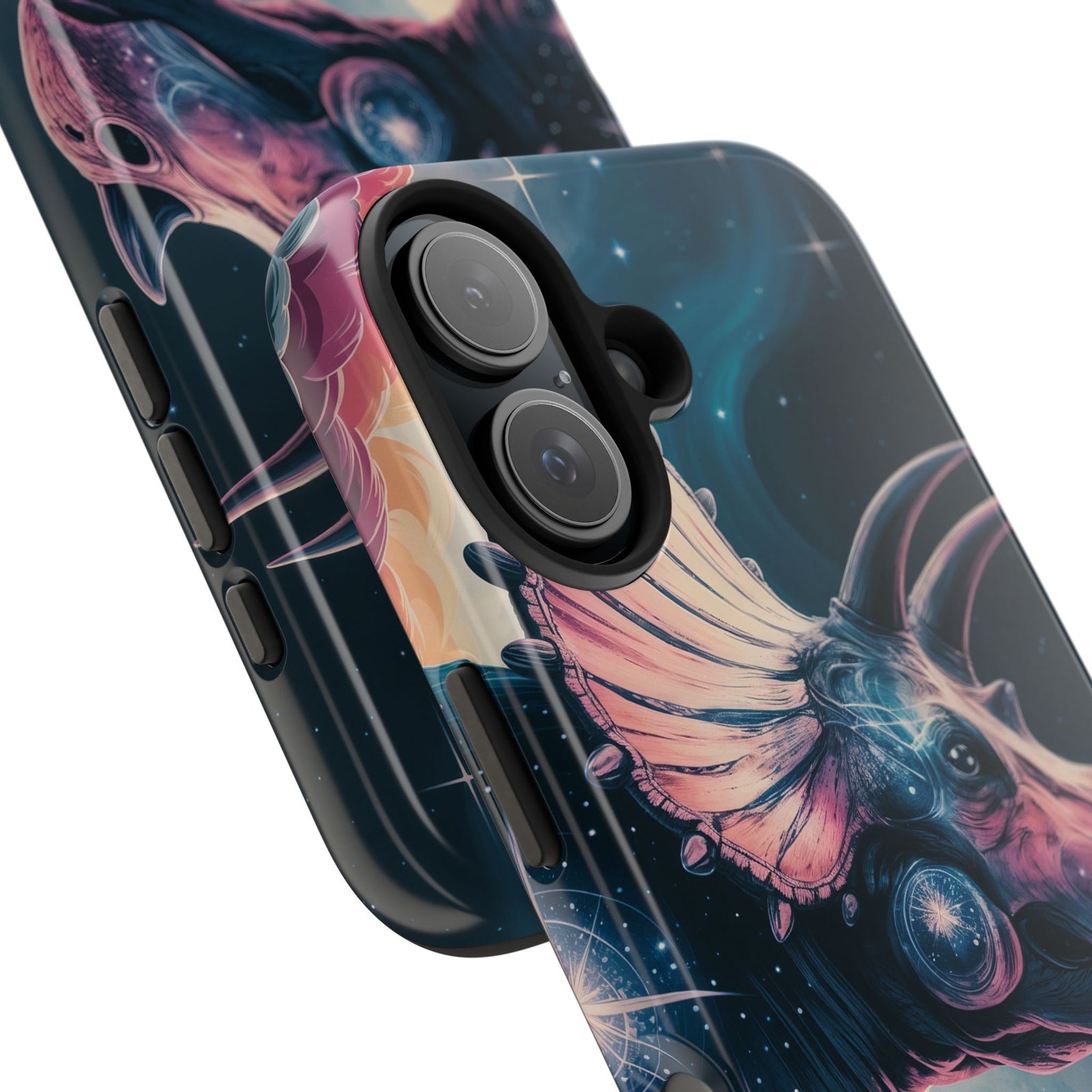 Triceratops Cosmic Adventure - Dinosaur Phone Case