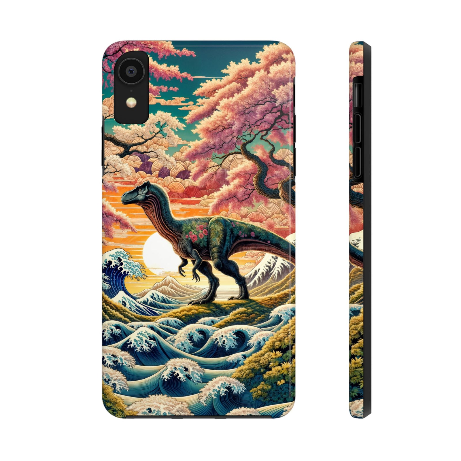 Dino Zen Waves - Dinosaur Phone Case
