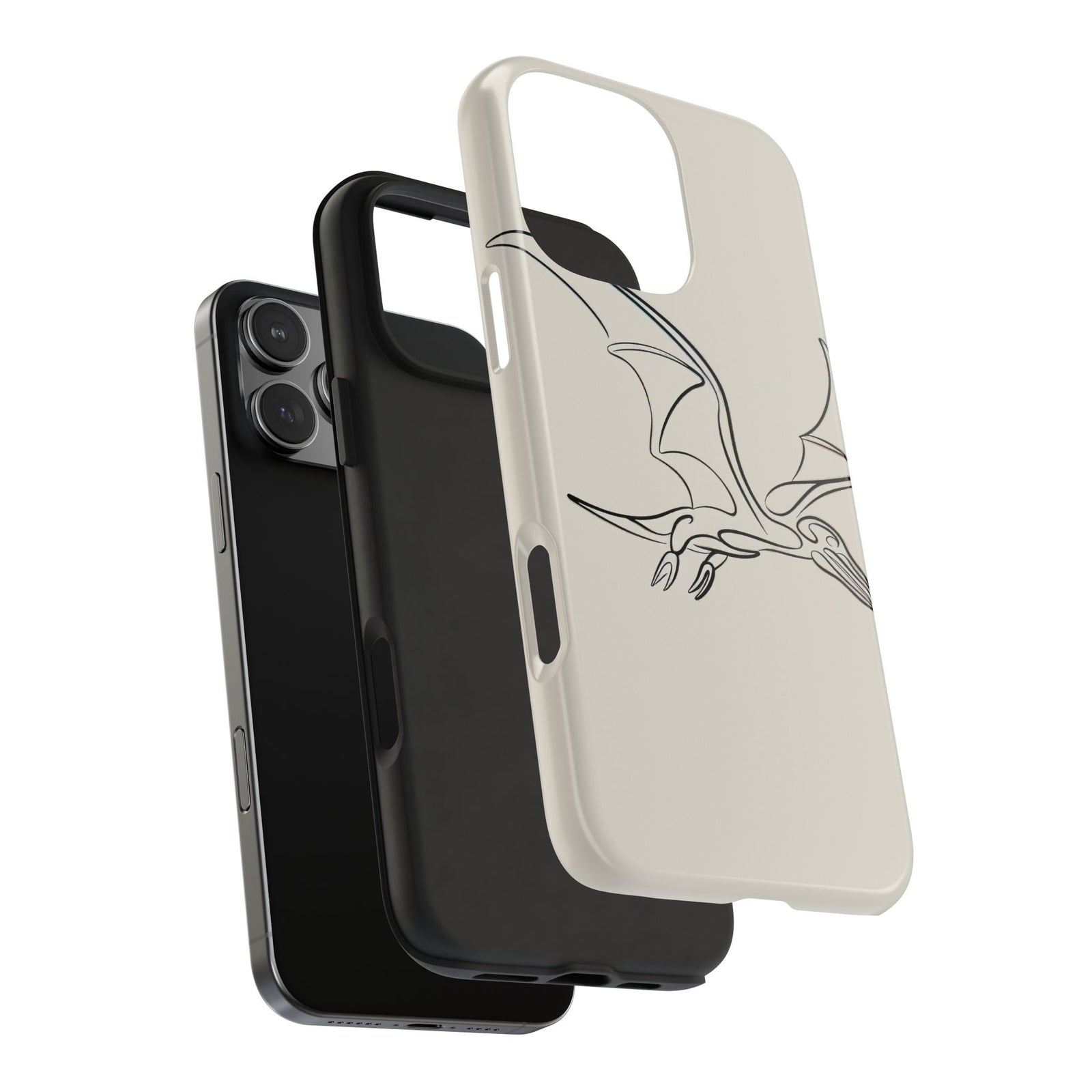 Pterodactyl Glide Art - Dinosaur Phone Case