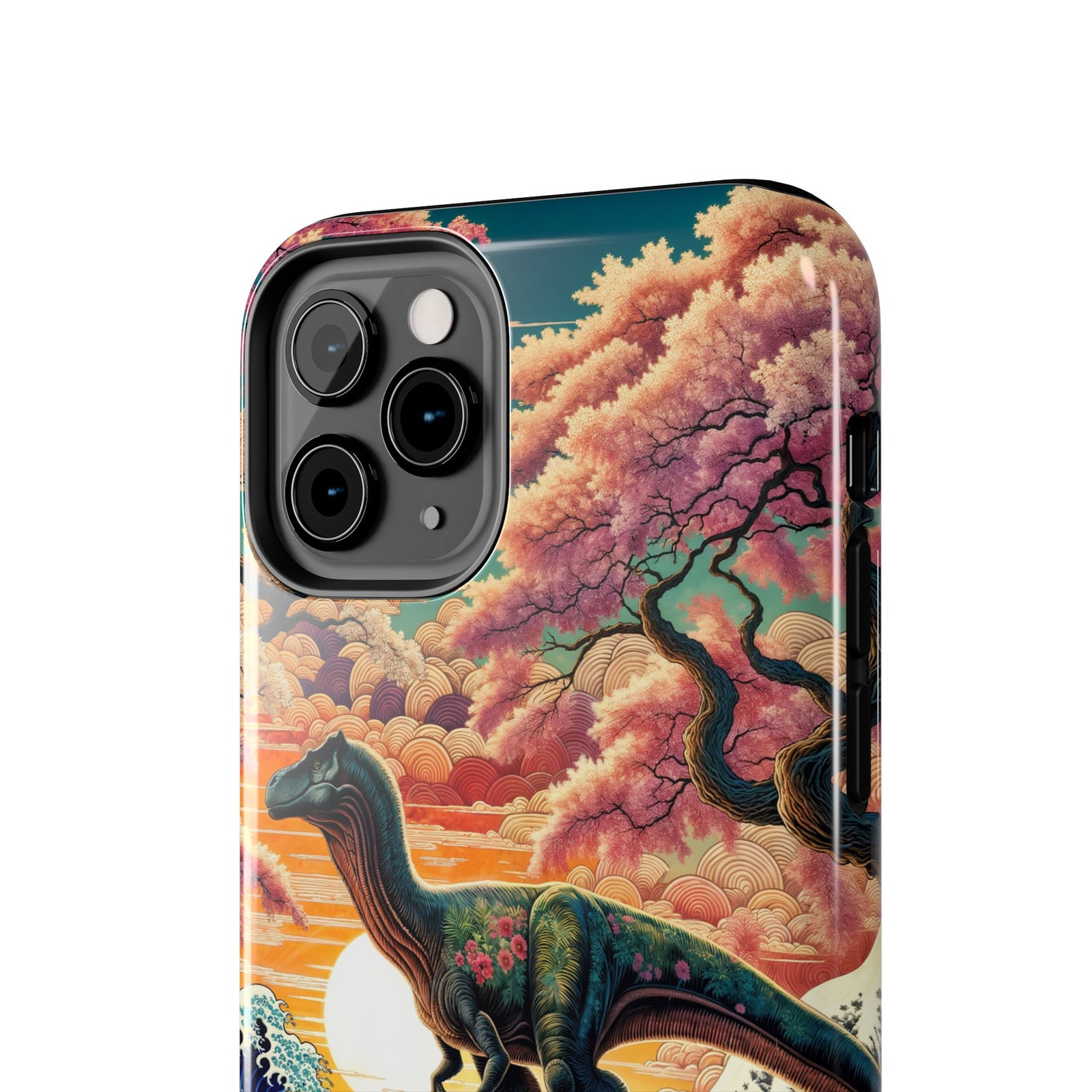 Dino Zen Waves - Dinosaur Phone Case