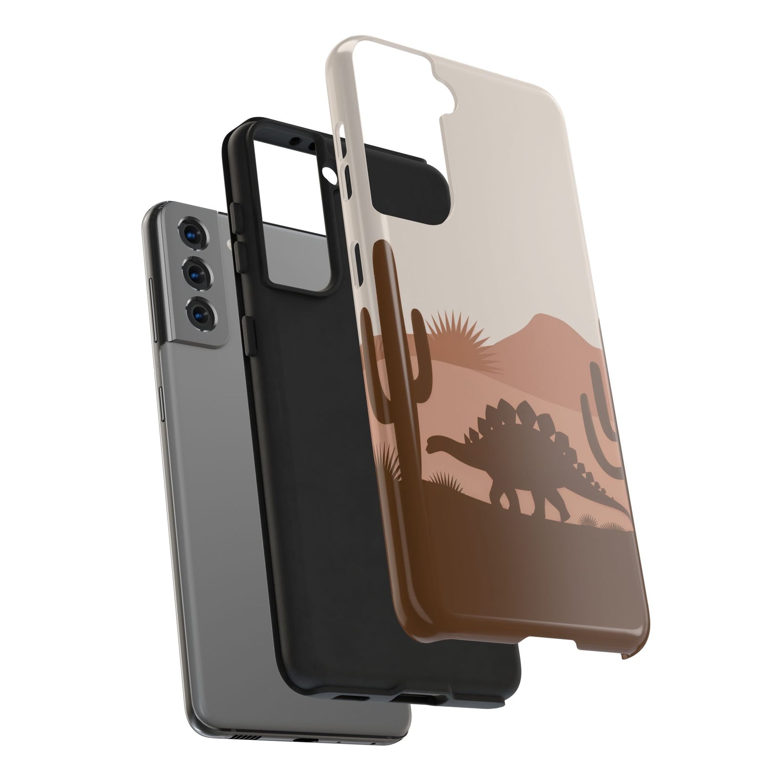 Desert Dino Silhouette - Dinosaur Phone Case