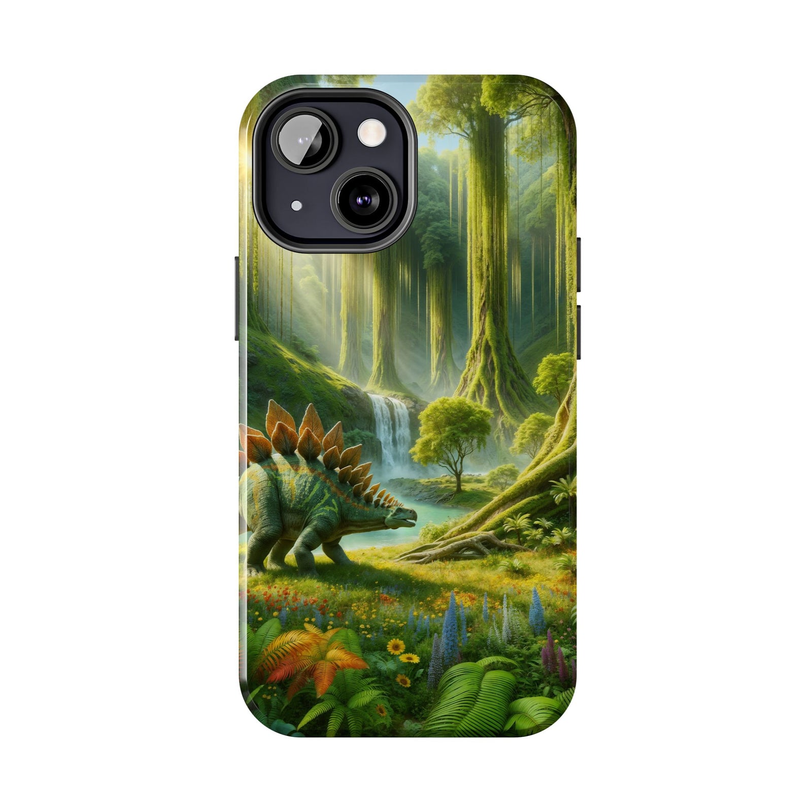 Stegosaurus Paradise Adventure - Dinosaur Phone Case