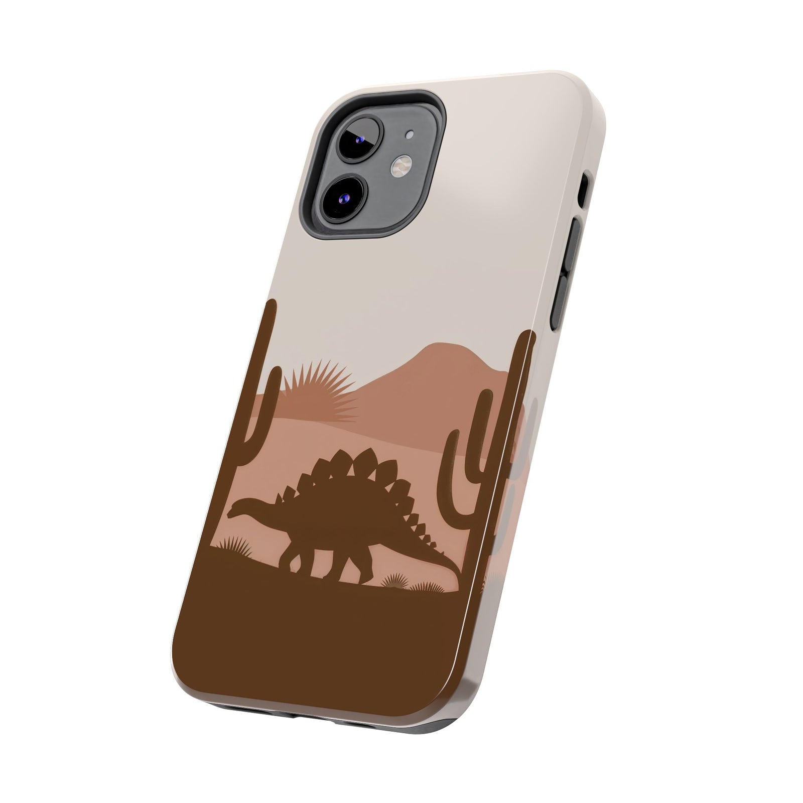Desert Dino Silhouette - Dinosaur Phone Case