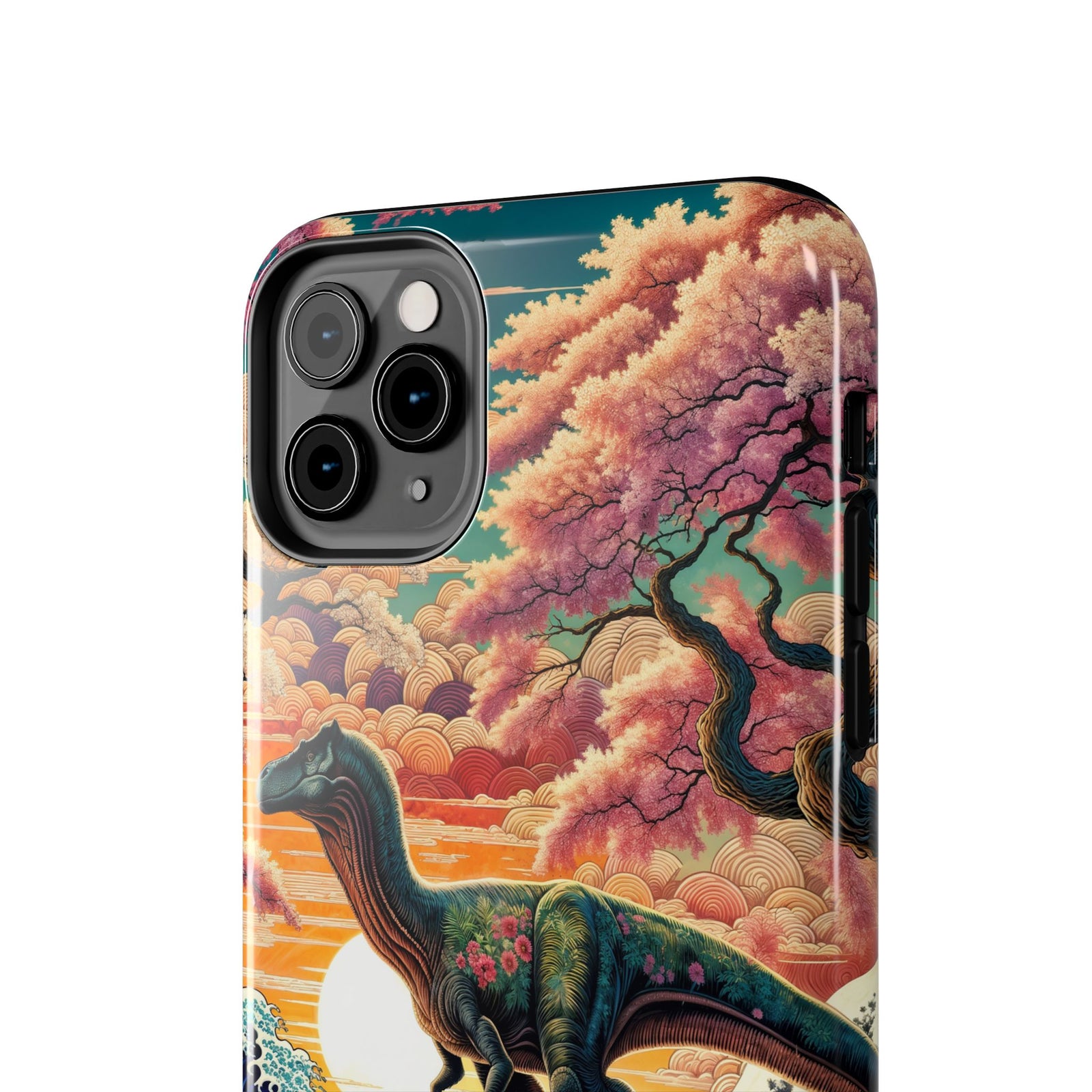 Dino Zen Waves - Dinosaur Phone Case