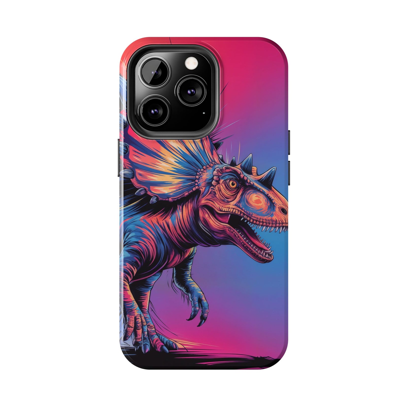 Styracosaurus Neon Roar - Dinosaur Phone Case
