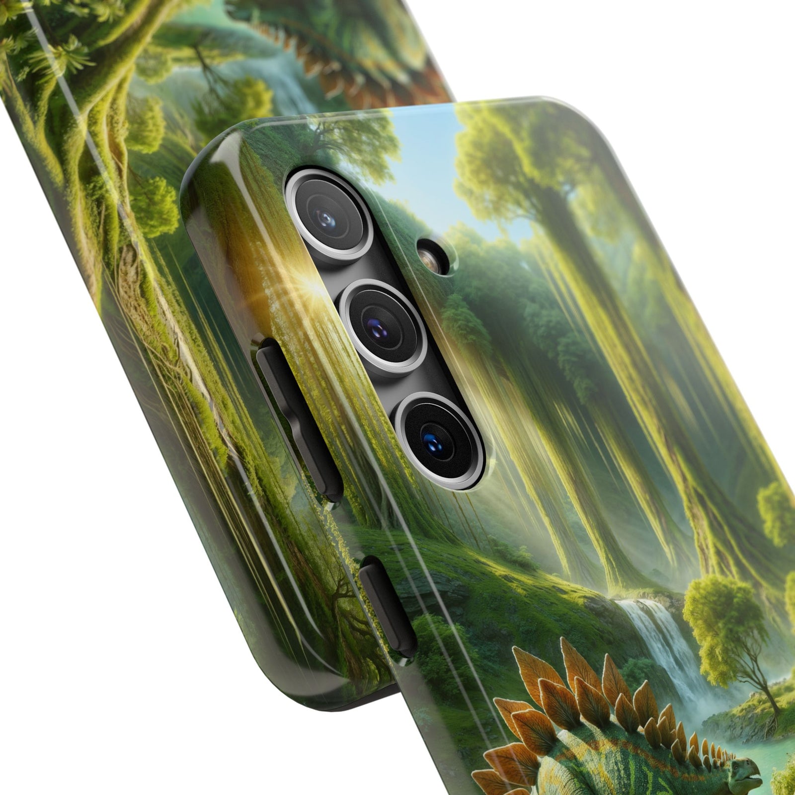 Stegosaurus Paradise Adventure - Dinosaur Phone Case