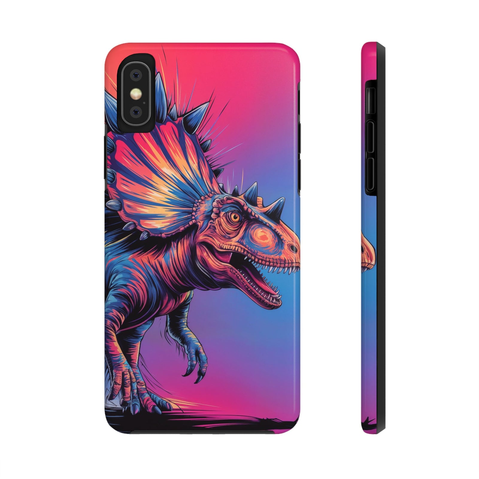 Styracosaurus Neon Roar - Dinosaur Phone Case