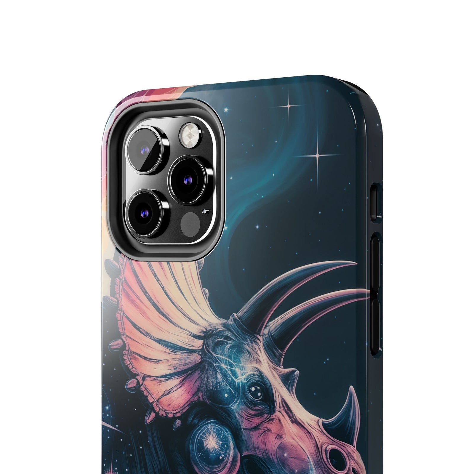 Triceratops Cosmic Adventure - Dinosaur Phone Case