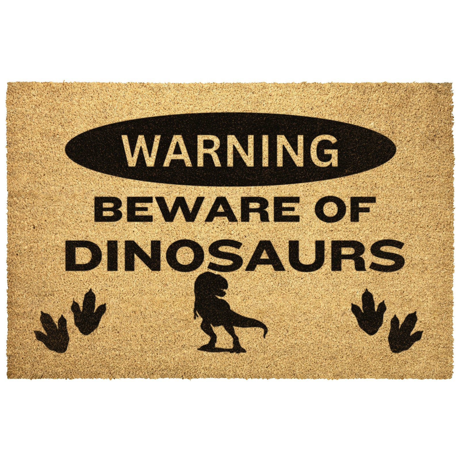 Beware of Dinosaurs - Dinosaur Welcome Mat