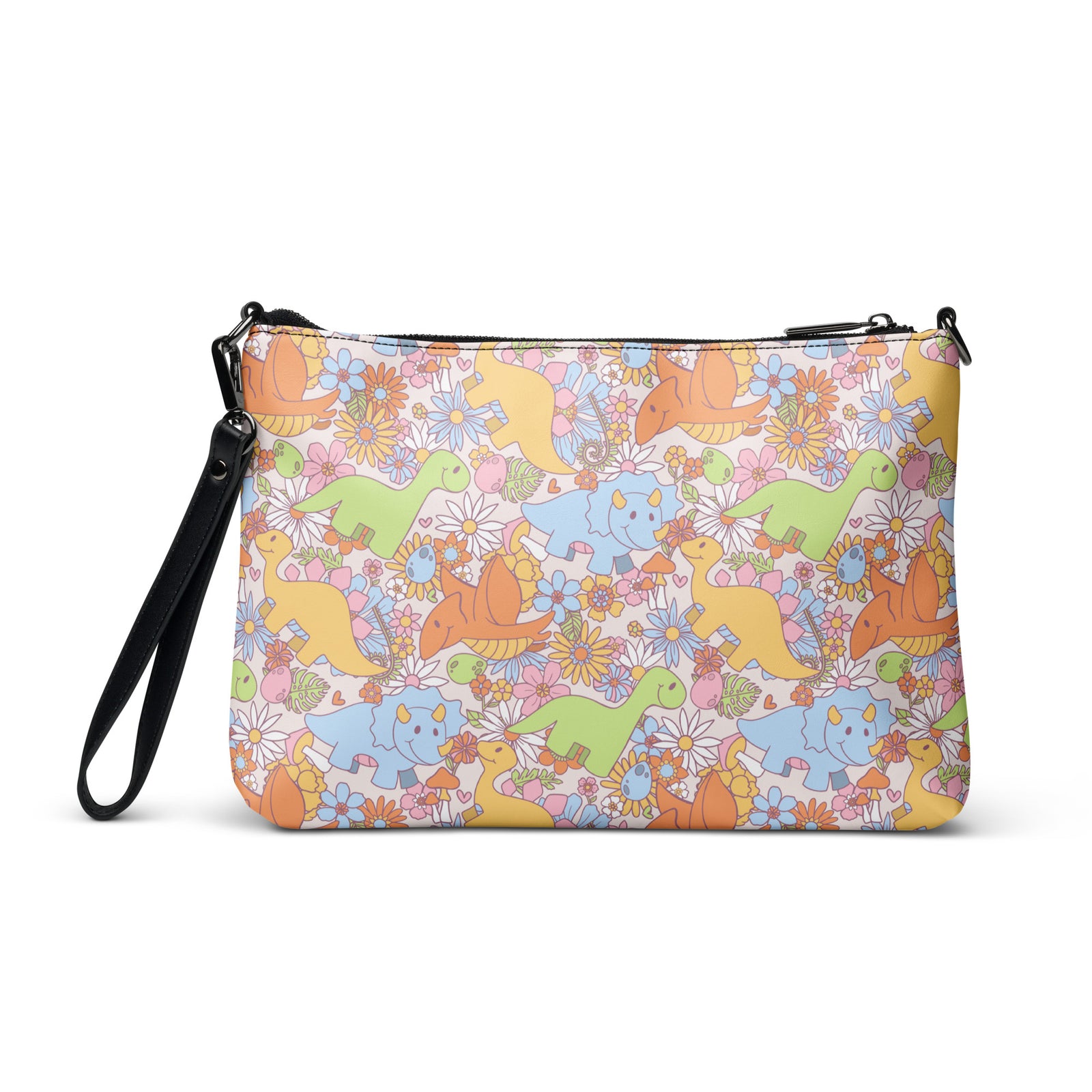Flower Power - Cute Kids Dinosaur Purse