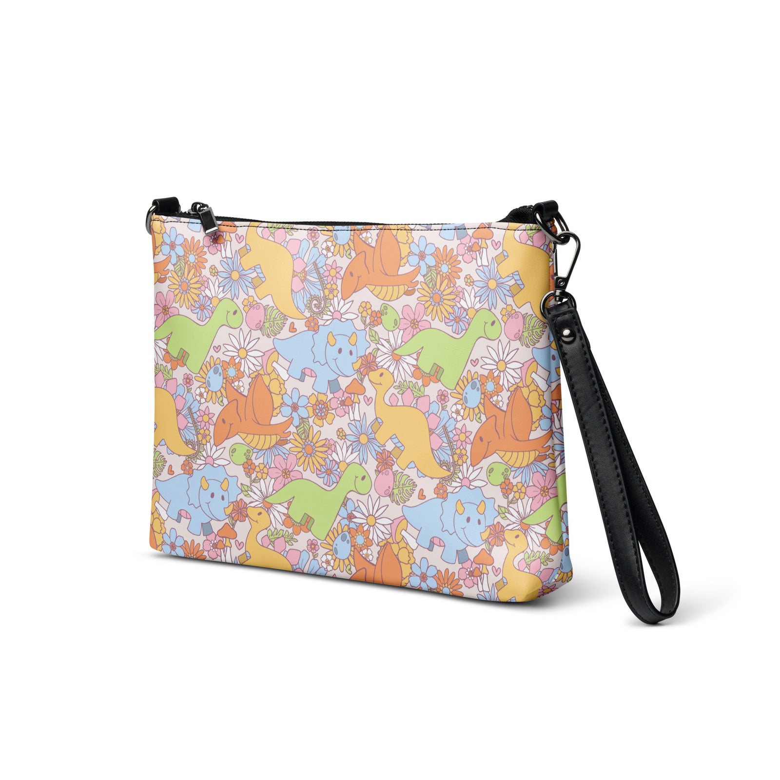Flower Power - Cute Kids Dinosaur Purse