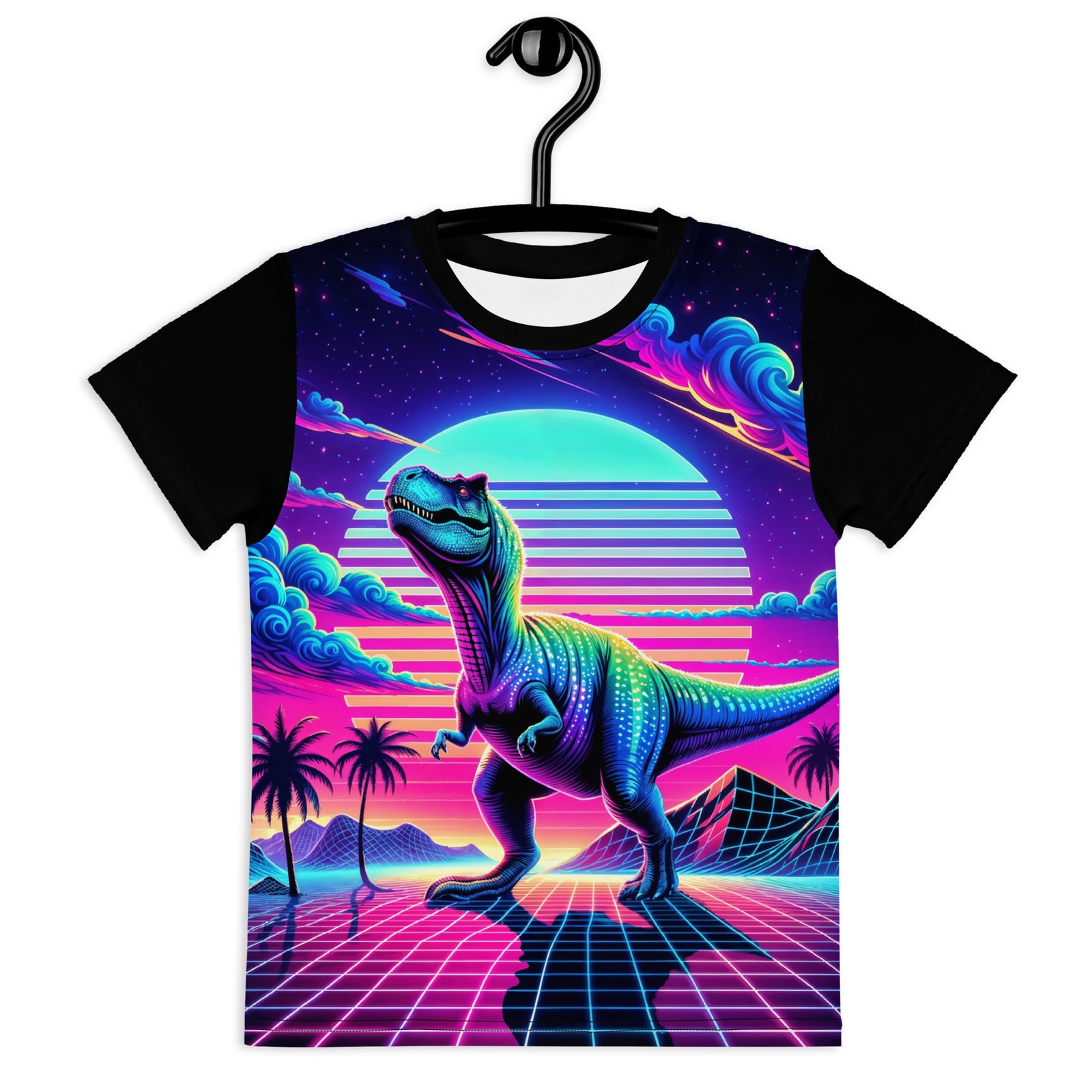 Synthwave Dinosaur - Toddler Dinosaur Shirt