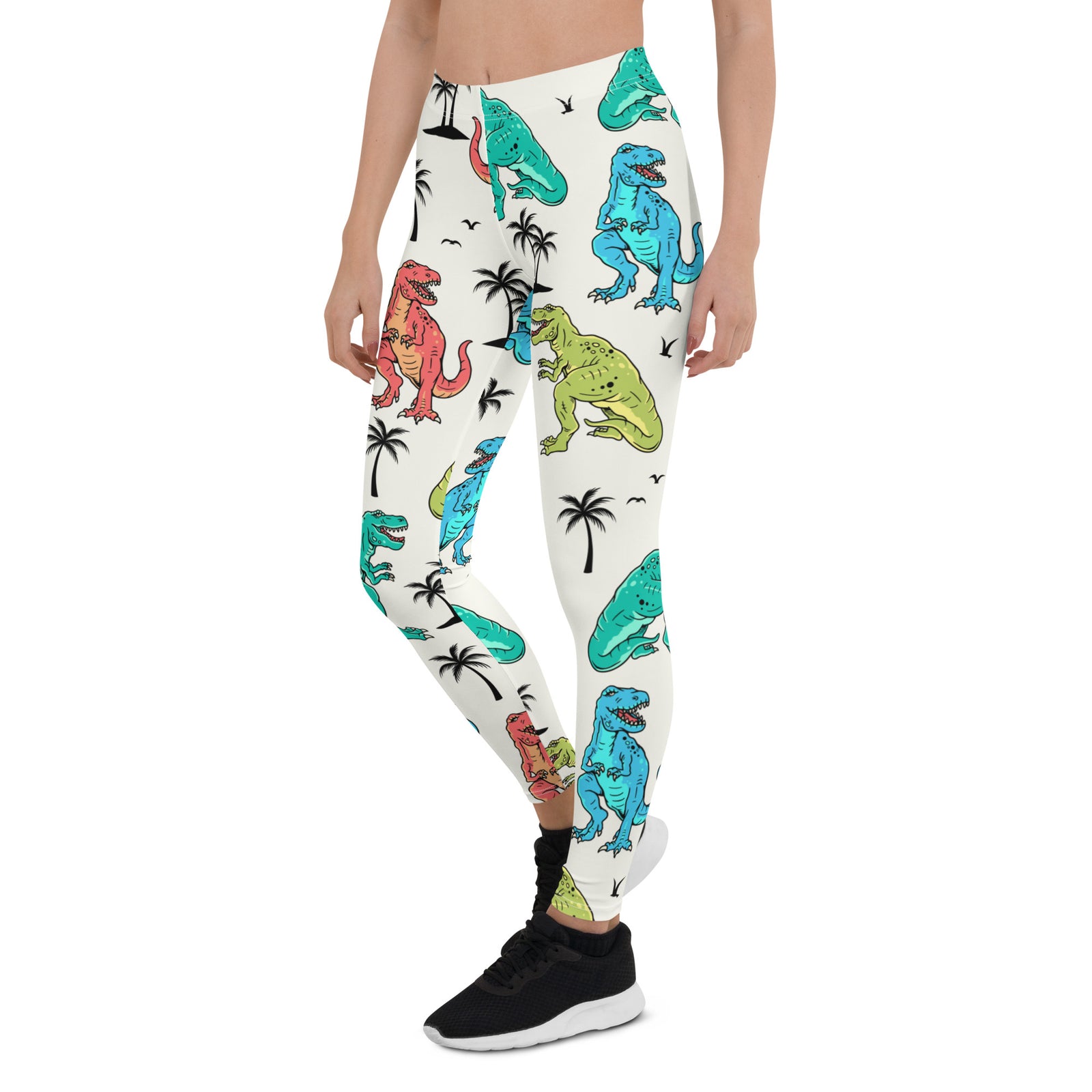 T-Rex Vacation - Dinosaur Leggings