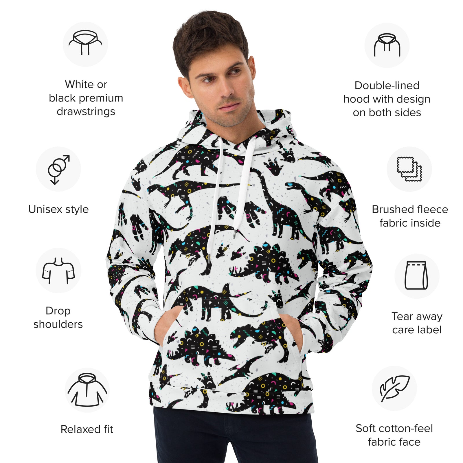 Crazy 90's - Dinosaur Hoodie