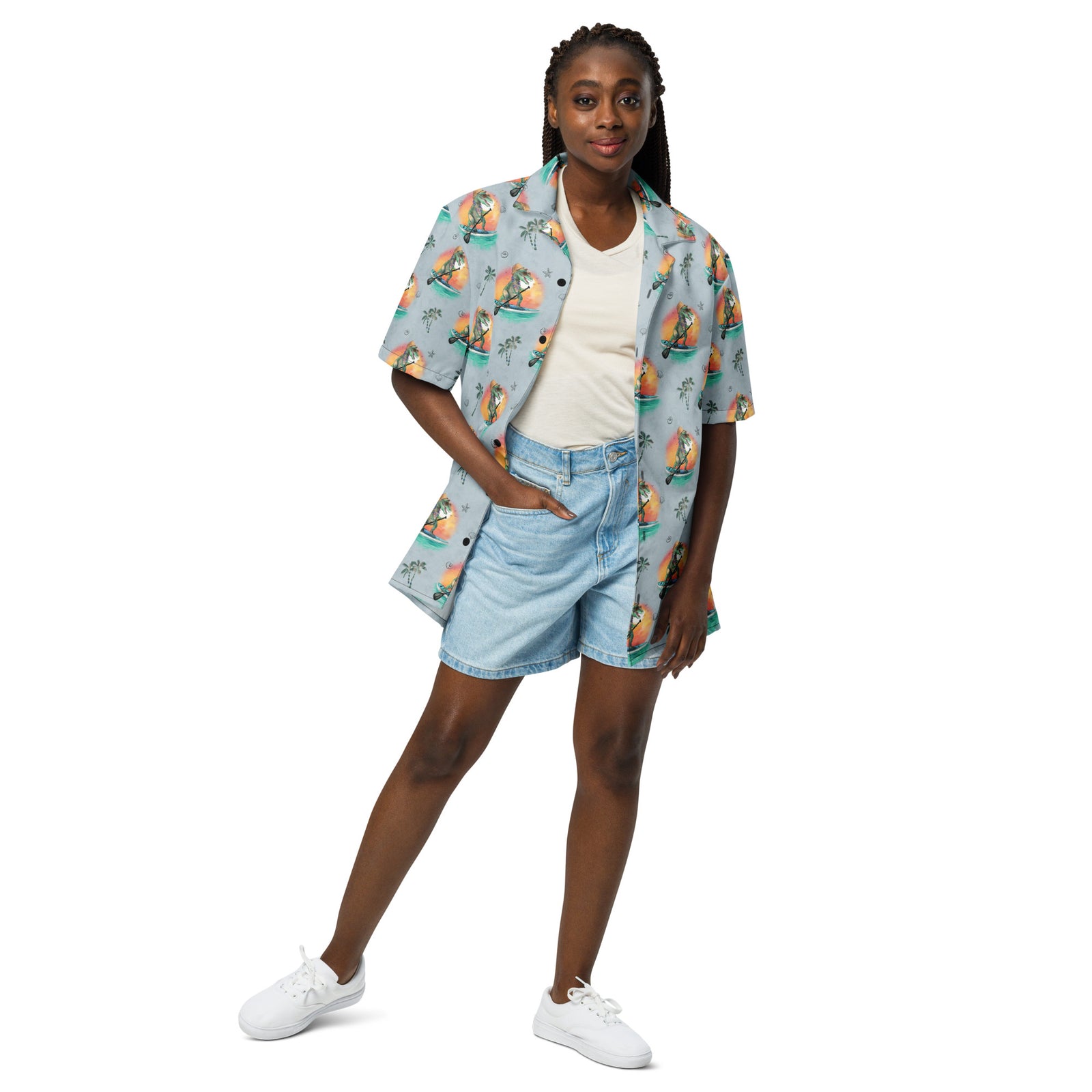 SUP Rex - Dinosaur Hawaiian Shirt