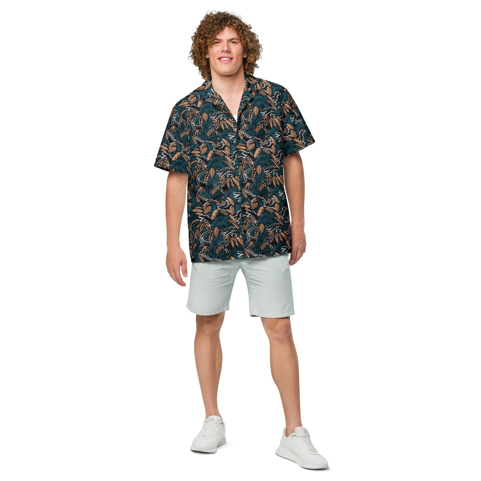 Dino Jungle - Dinosaur Hawaiian Shirt