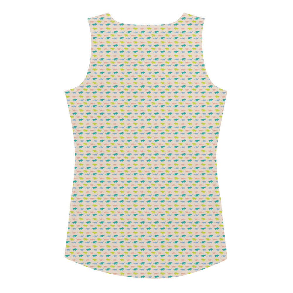 Pastel Dinos - Women's Dinosaur Tank Top