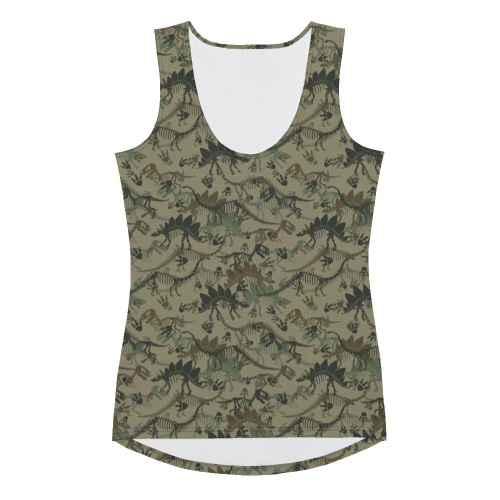 Camo Dinos - Women's Dinosaur Tank Top