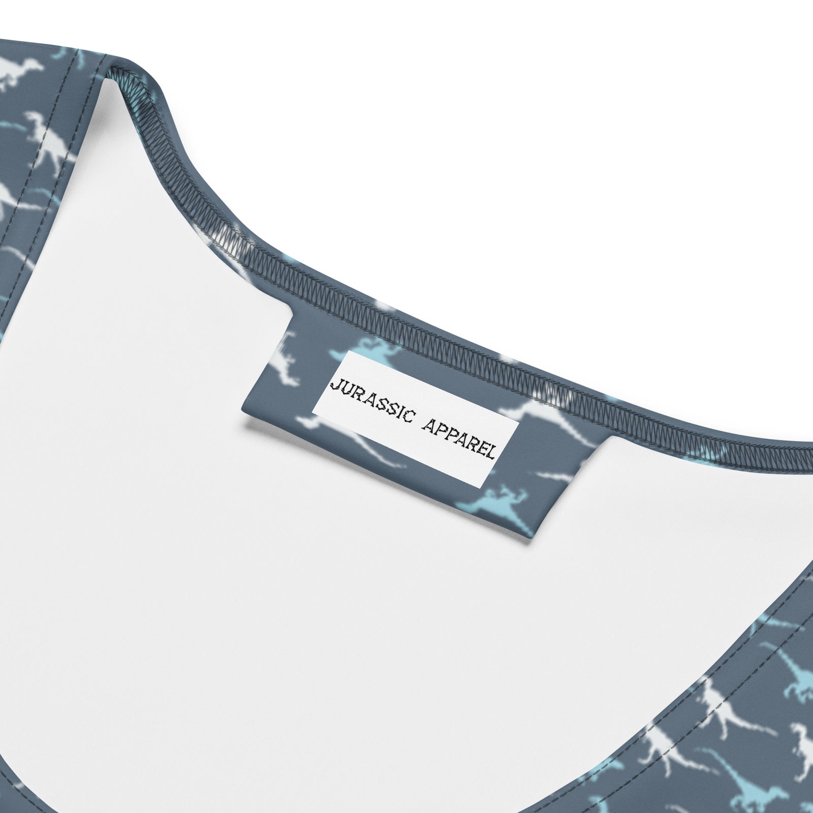 Blue and White - Women's Dinosaur Tank Top