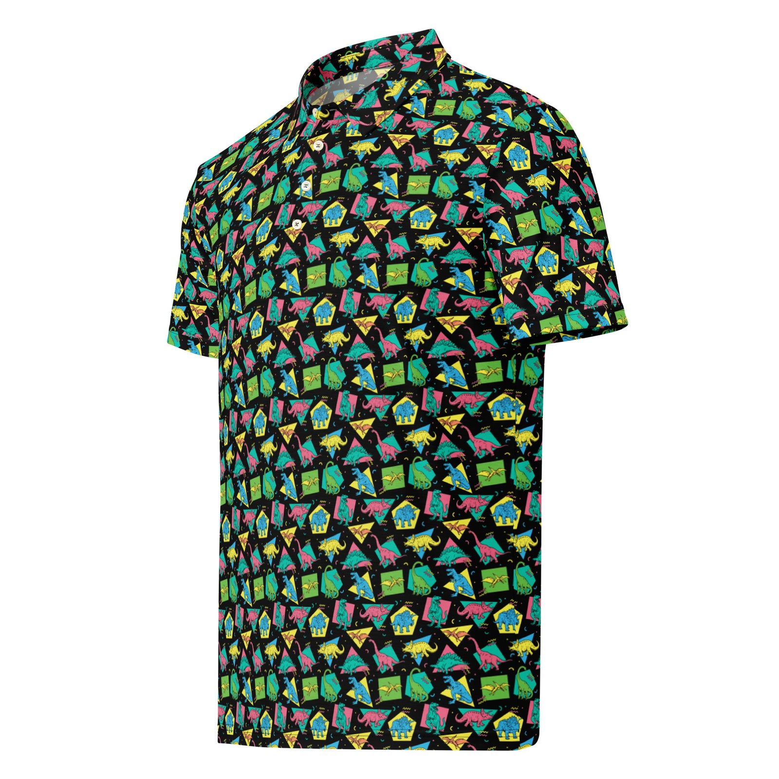 90's Dinos - Dinosaur Slim Fit Polo