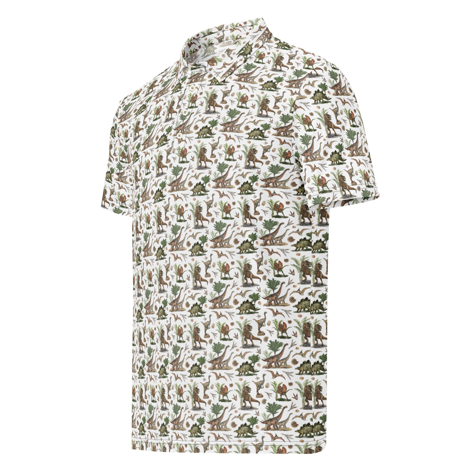Realistic Dinos - Dinosaur Slim Fit Polo
