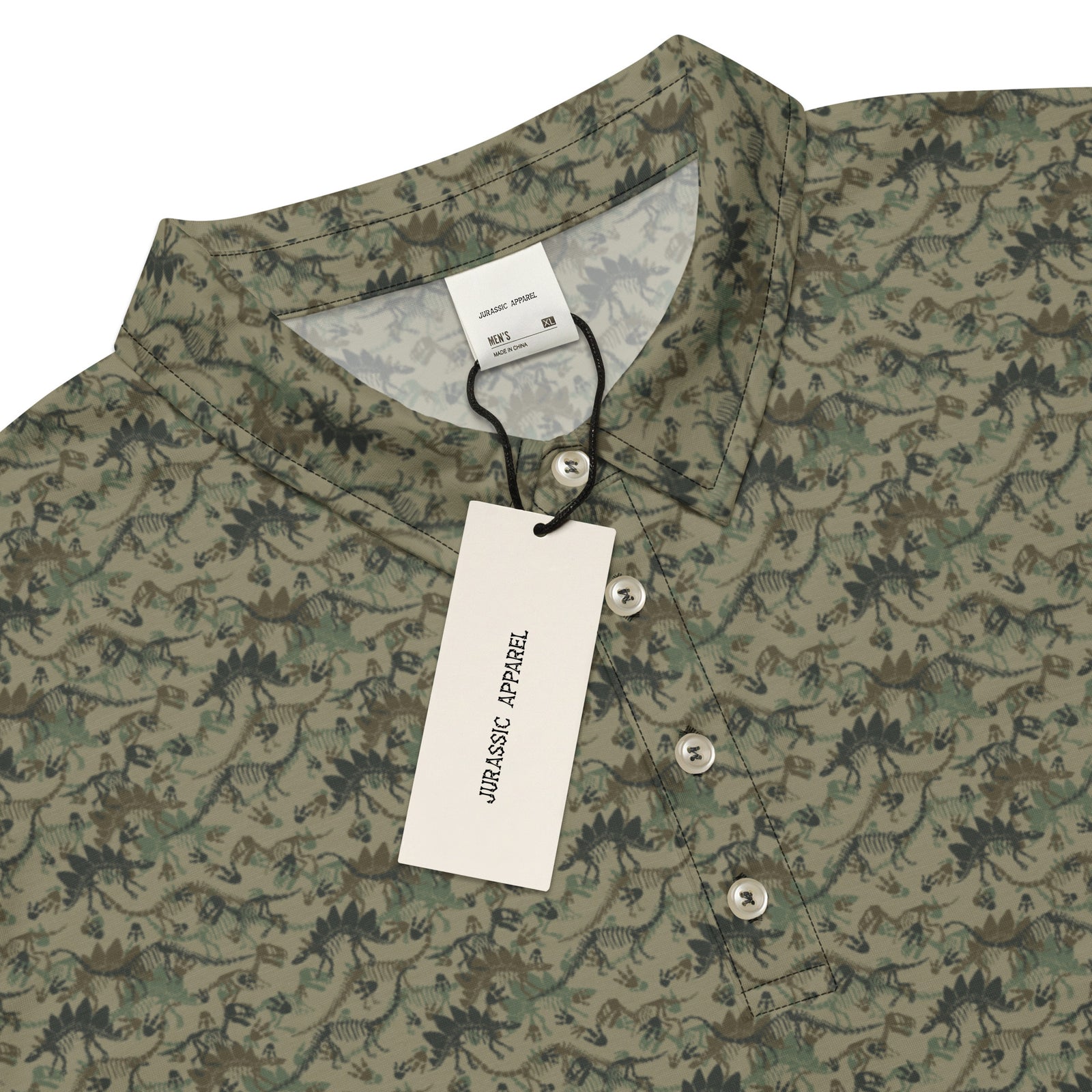 Camo Dinos - Dinosaur Slim Fit Polo