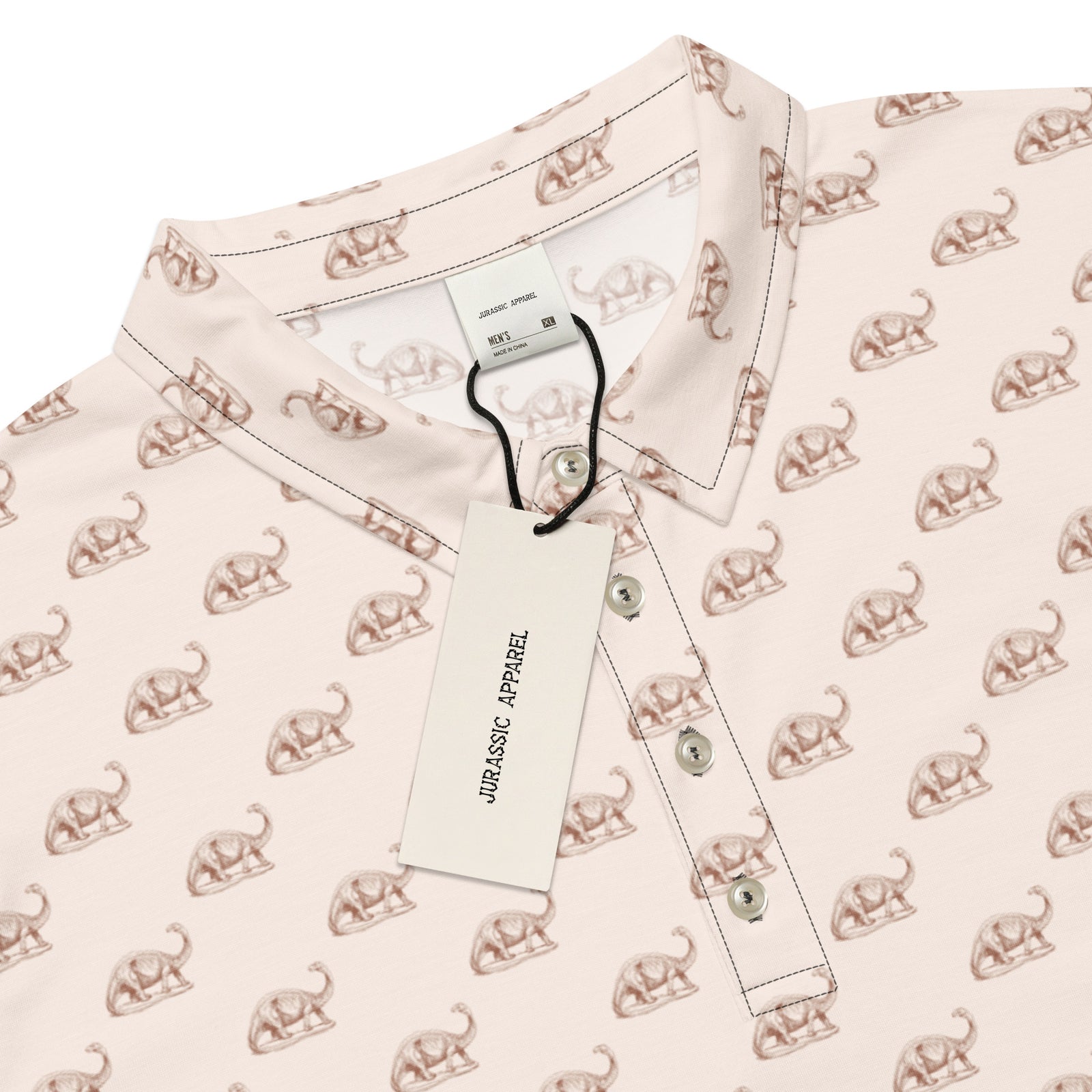 Brontosaurus - Dinosaur Slim Fit Polo