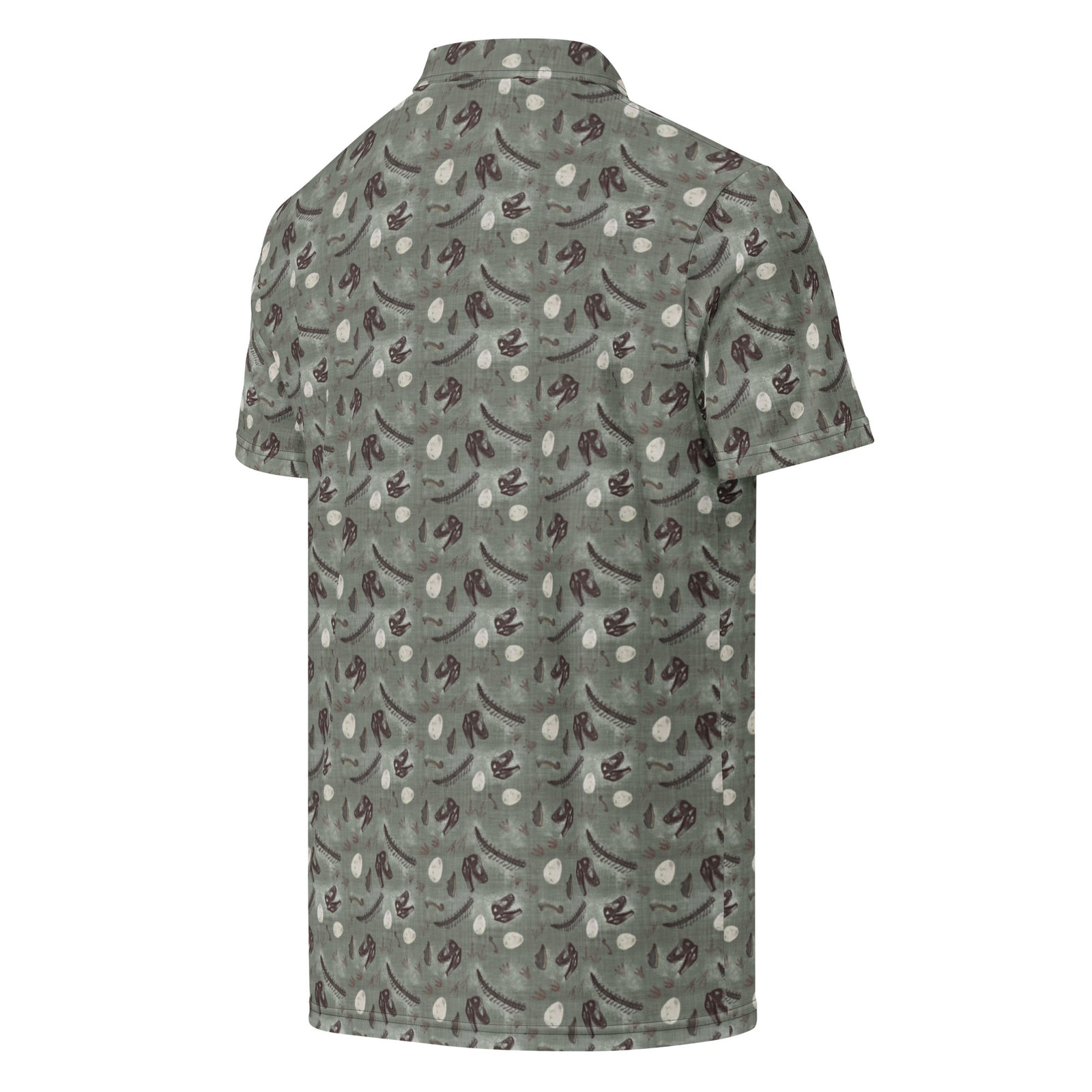 Prehistoric Fossils - Dinosaur Slim Fit Polo