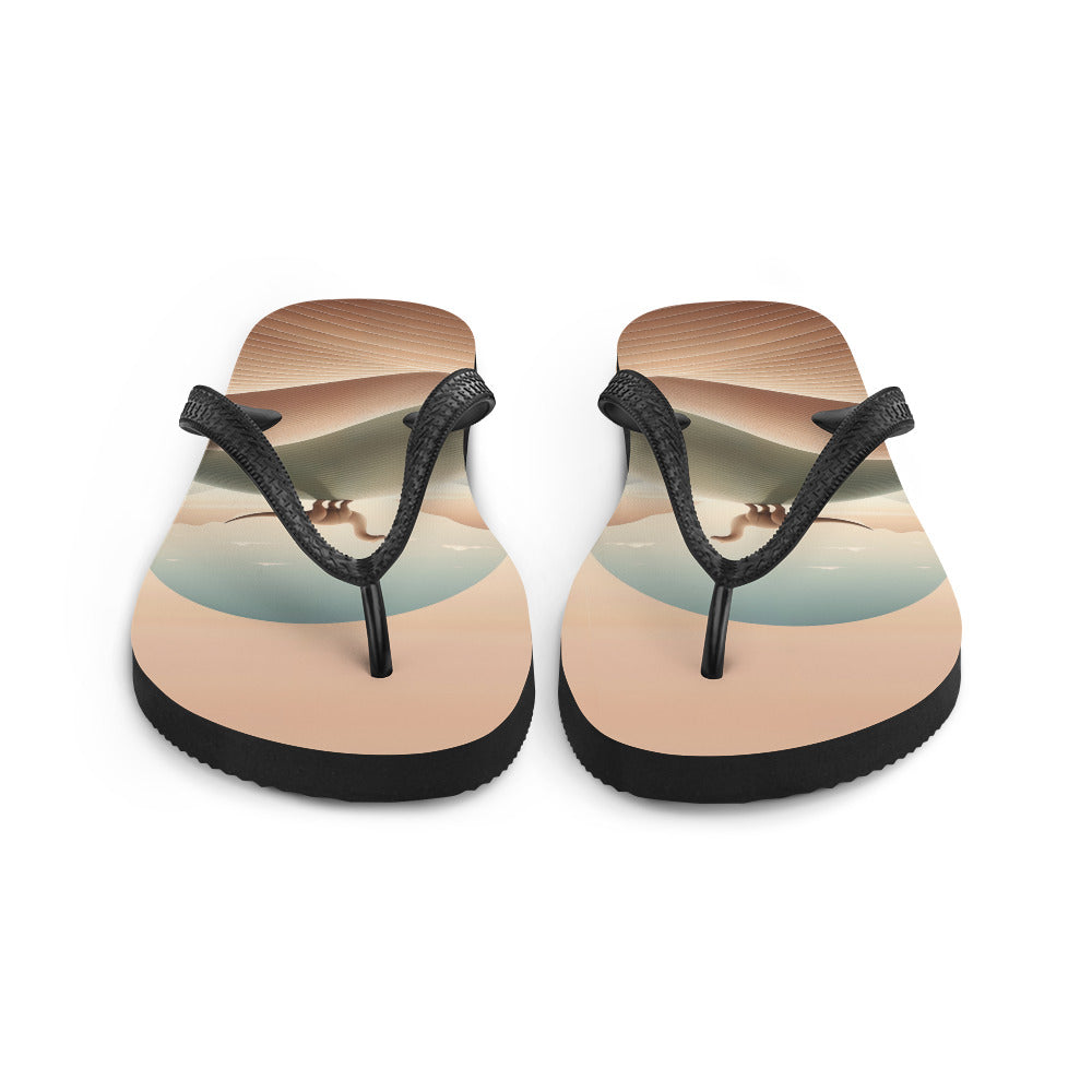 Minimalist Dino - Dinosaur Flip Flops