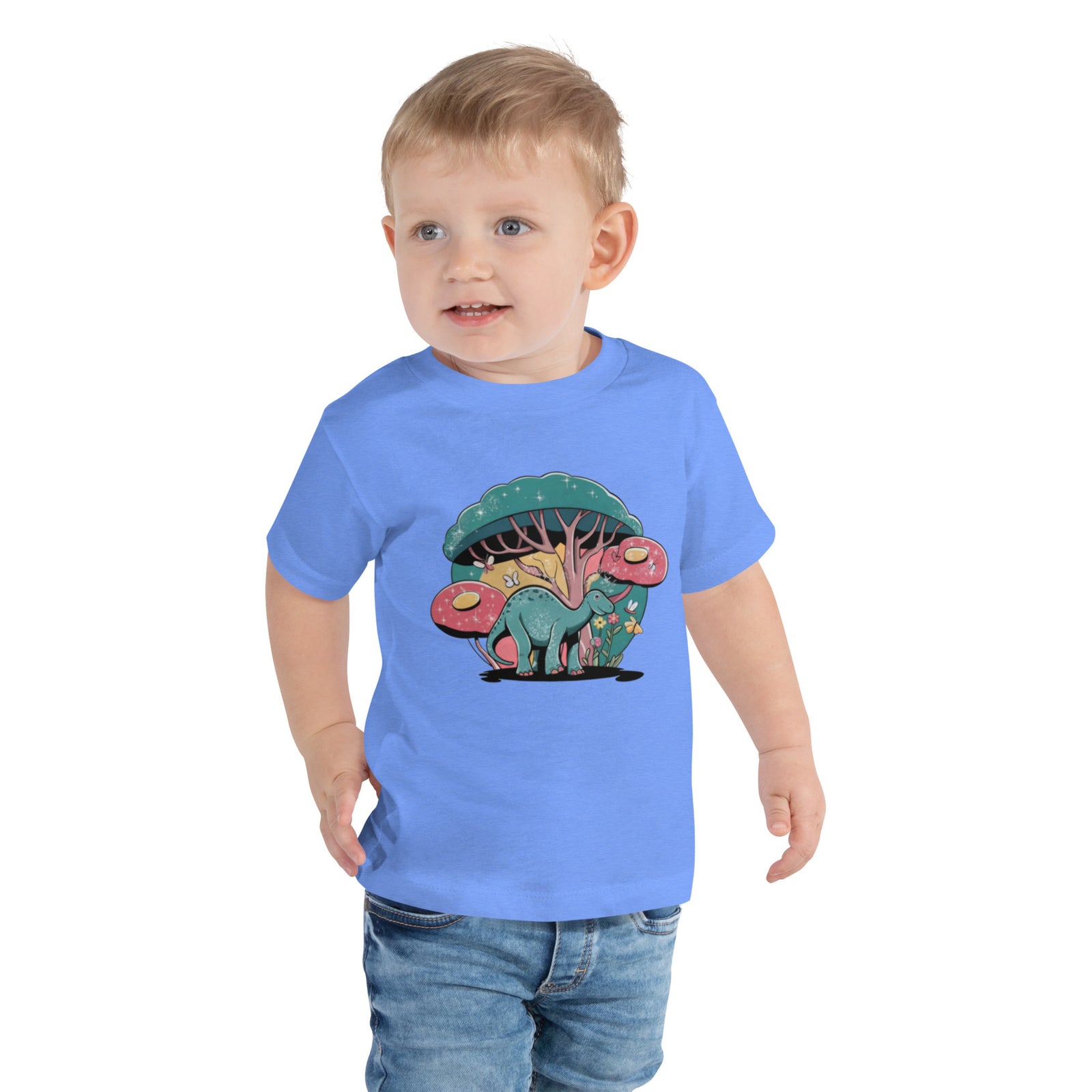 Abstract Dino Forest - Toddler Dinosaur T-Shirt