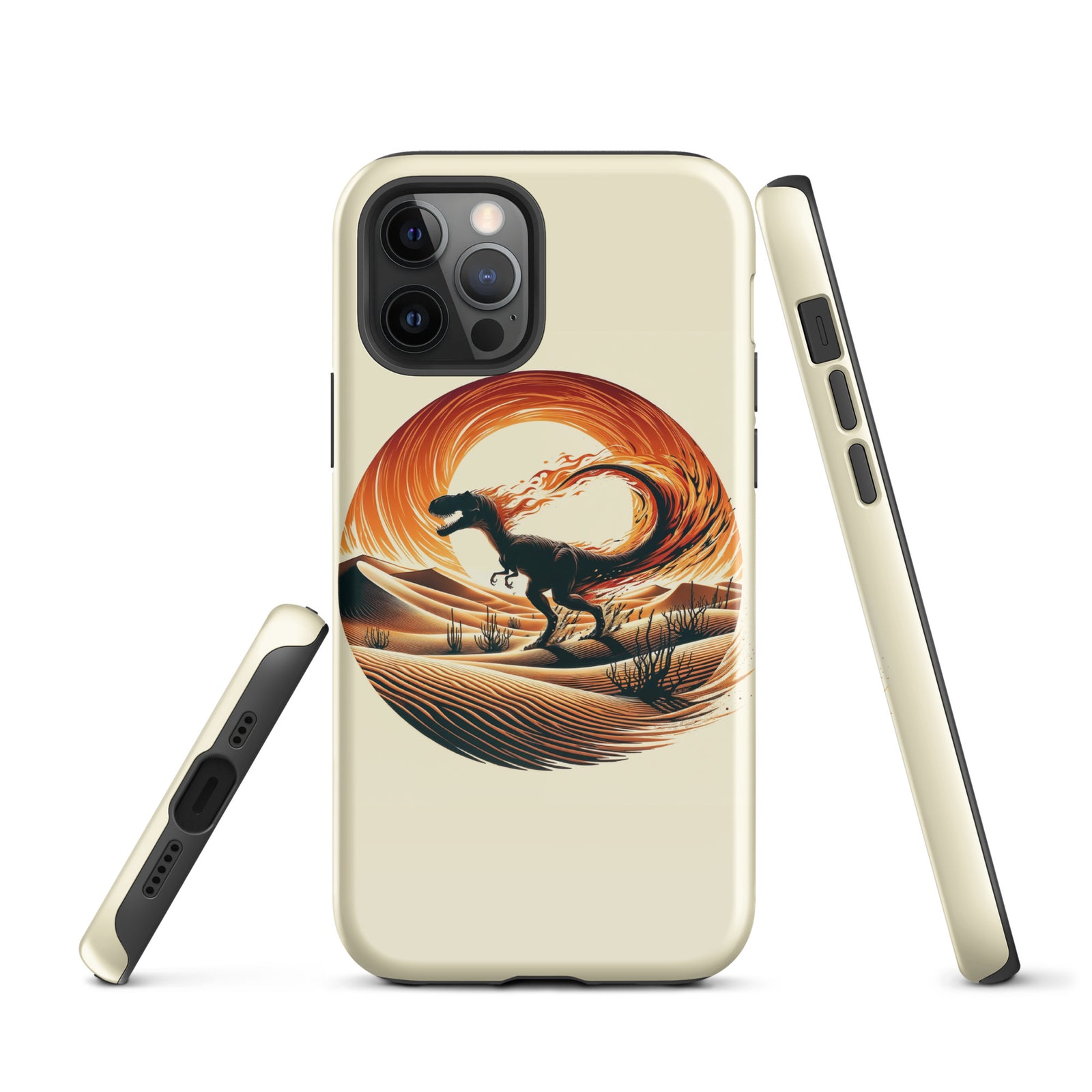 Flaming Staurikosaurus - Dinosaur iPhone Case