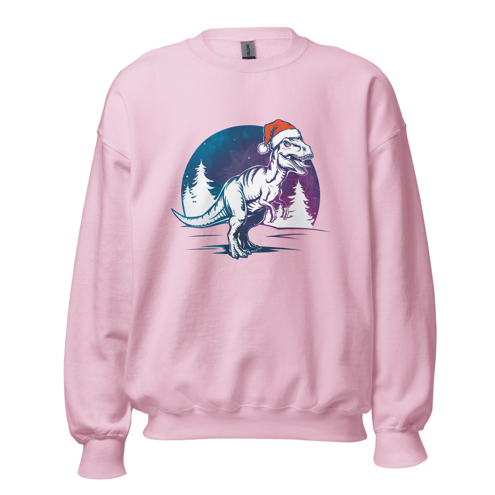 T-Rex Winter Forest - Dinosaur Sweatshirt