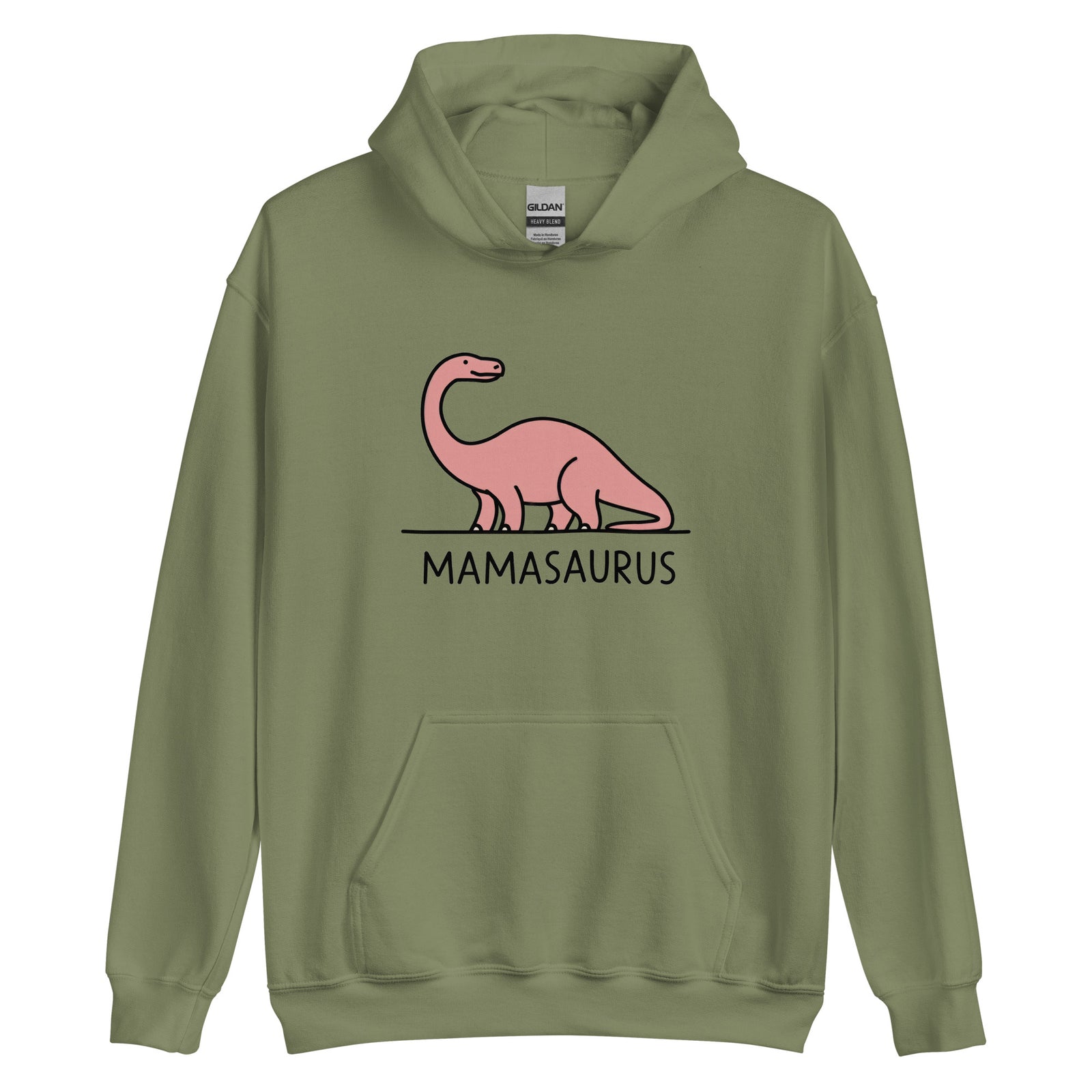 Simple Brontosaurus Mamasaurus - Women's Dinosaur Hoodie