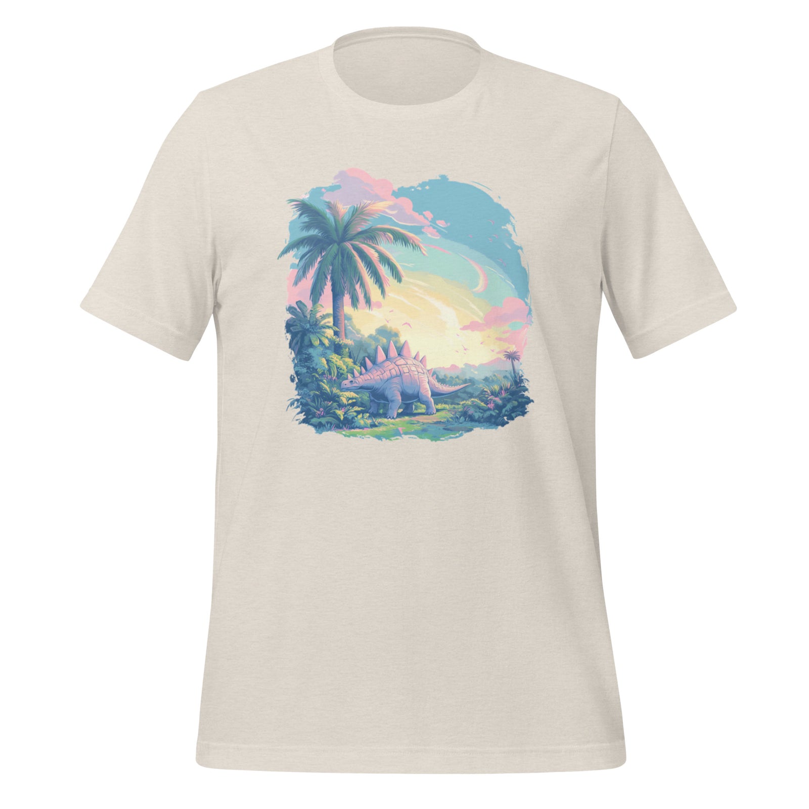 Serene Pastel Stegosaurus - Dinosaur T-Shirt