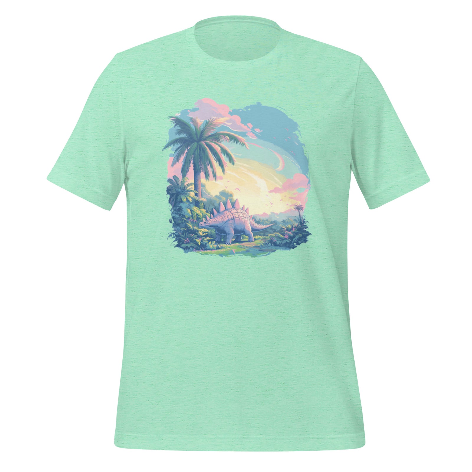 Serene Pastel Stegosaurus - Dinosaur T-Shirt
