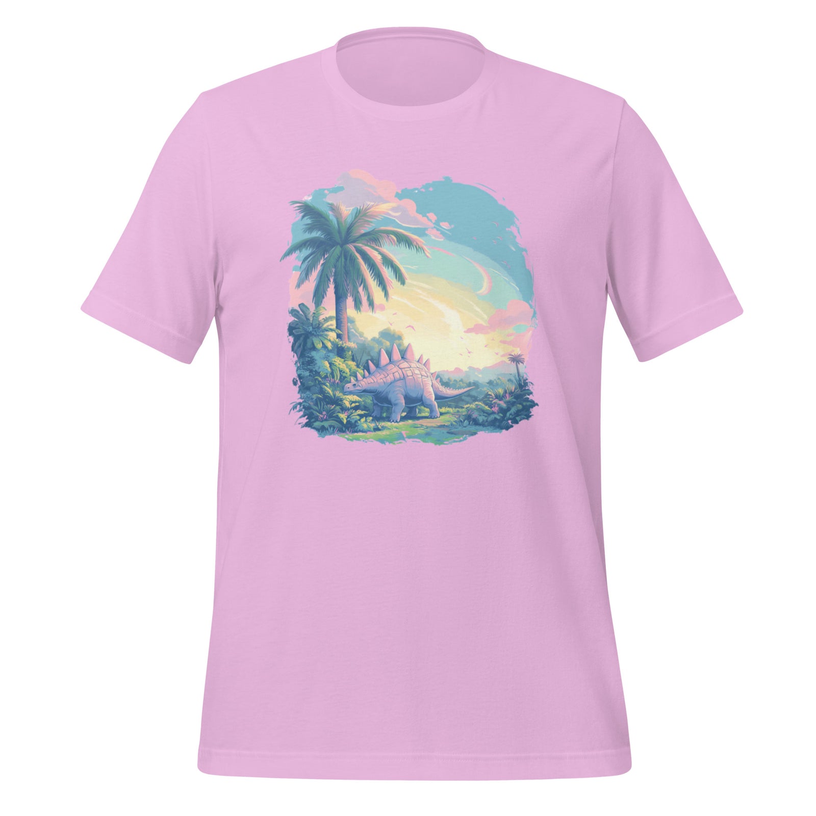 Serene Pastel Stegosaurus - Dinosaur T-Shirt