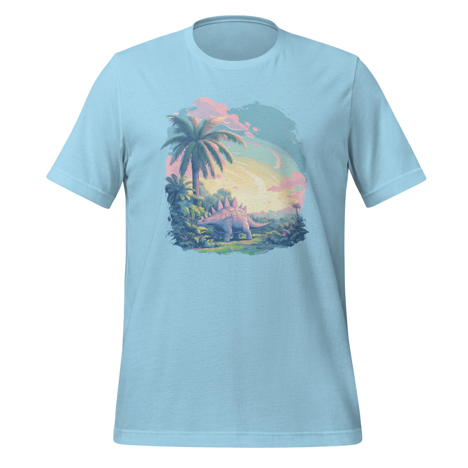 Serene Pastel Stegosaurus - Dinosaur T-Shirt