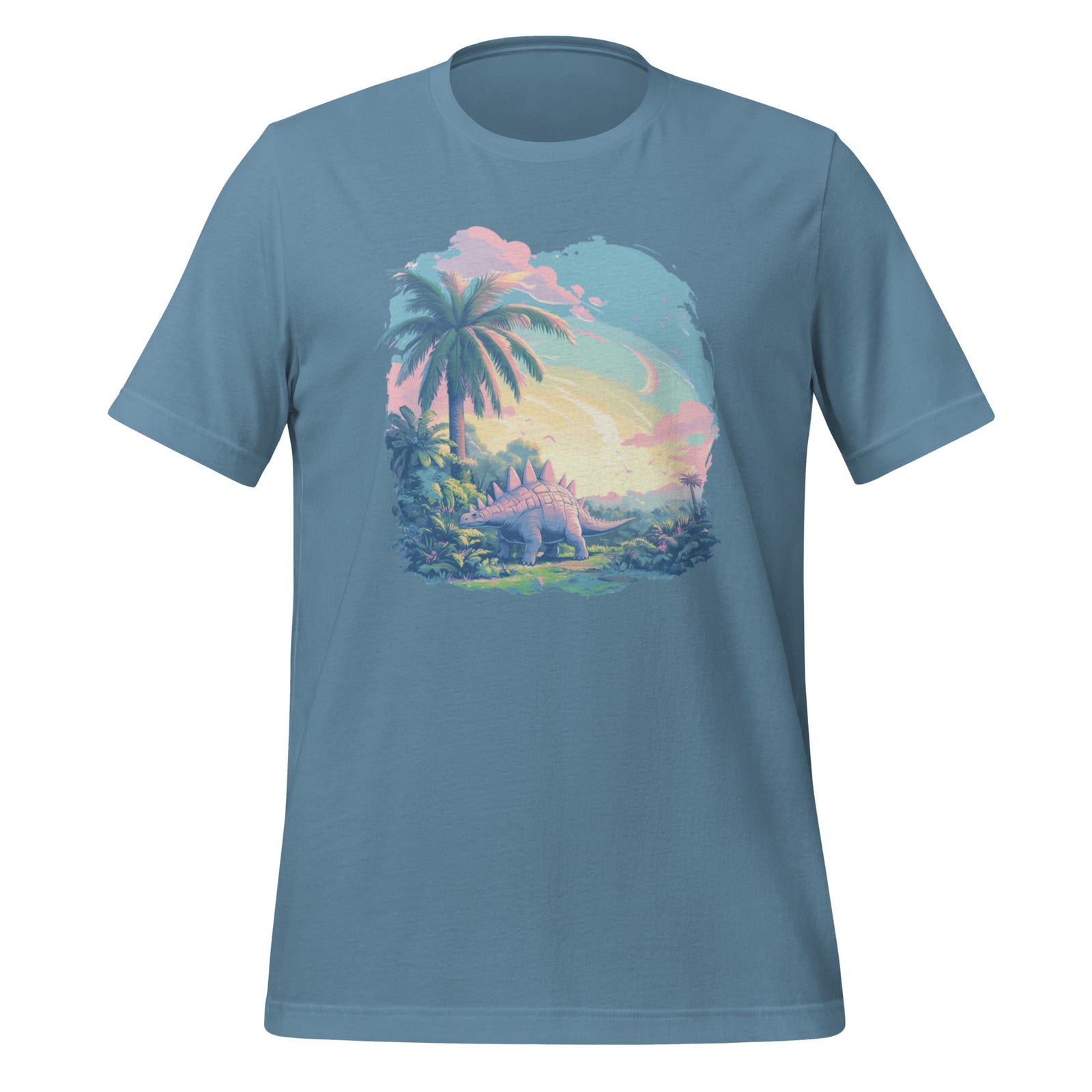 Serene Pastel Stegosaurus - Dinosaur T-Shirt