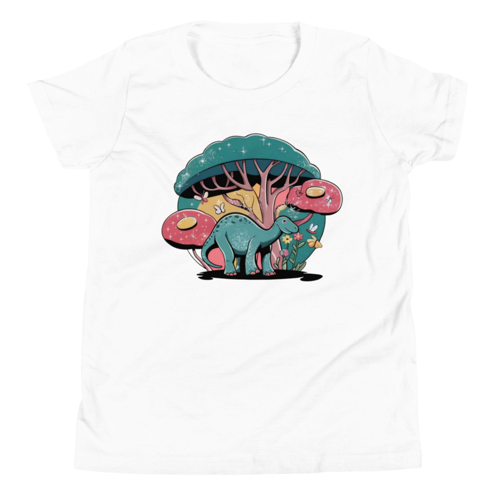 Abstract Dino Forest - Youth Dinosaur T-Shirt