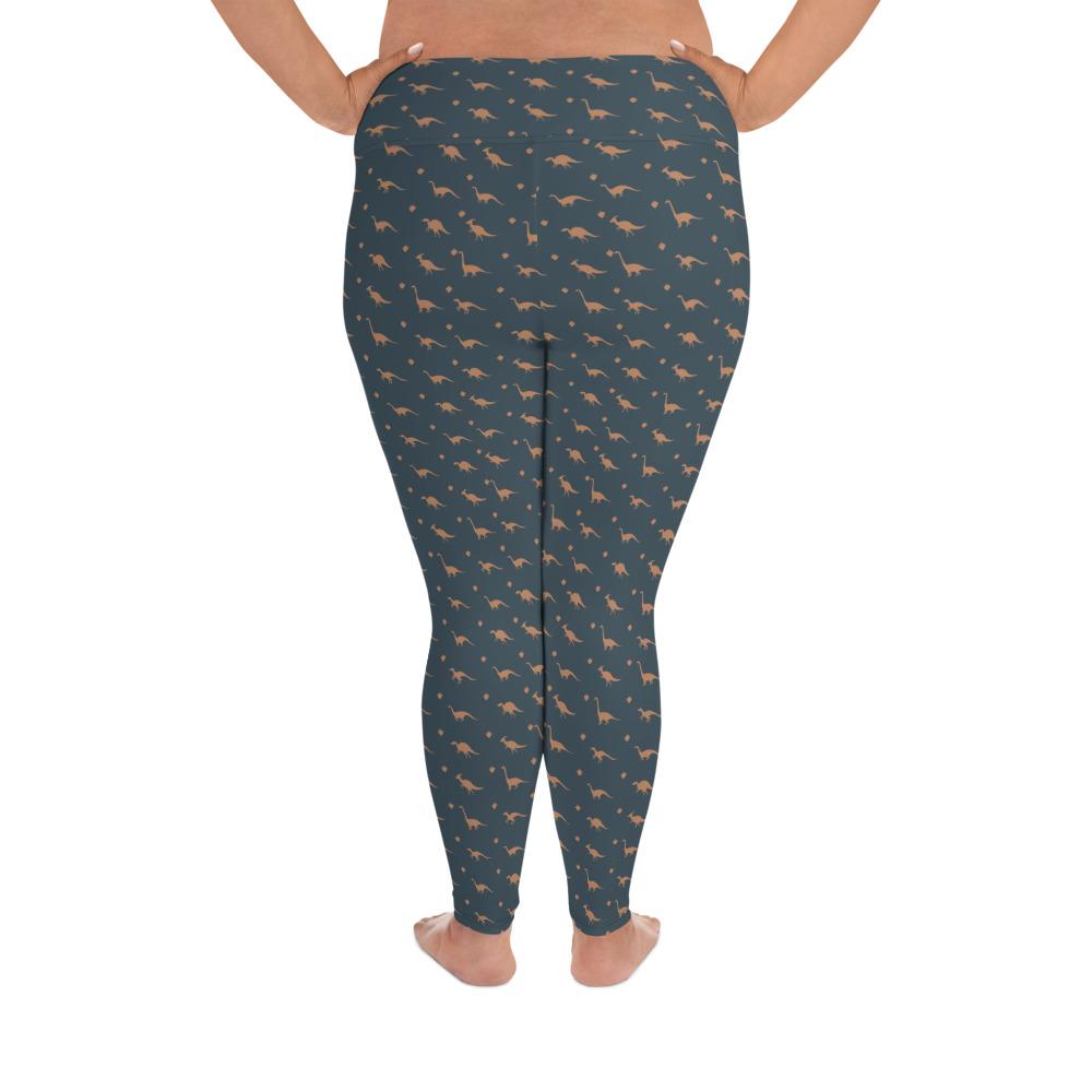 Womens Dinosaur Leggings Plus Size