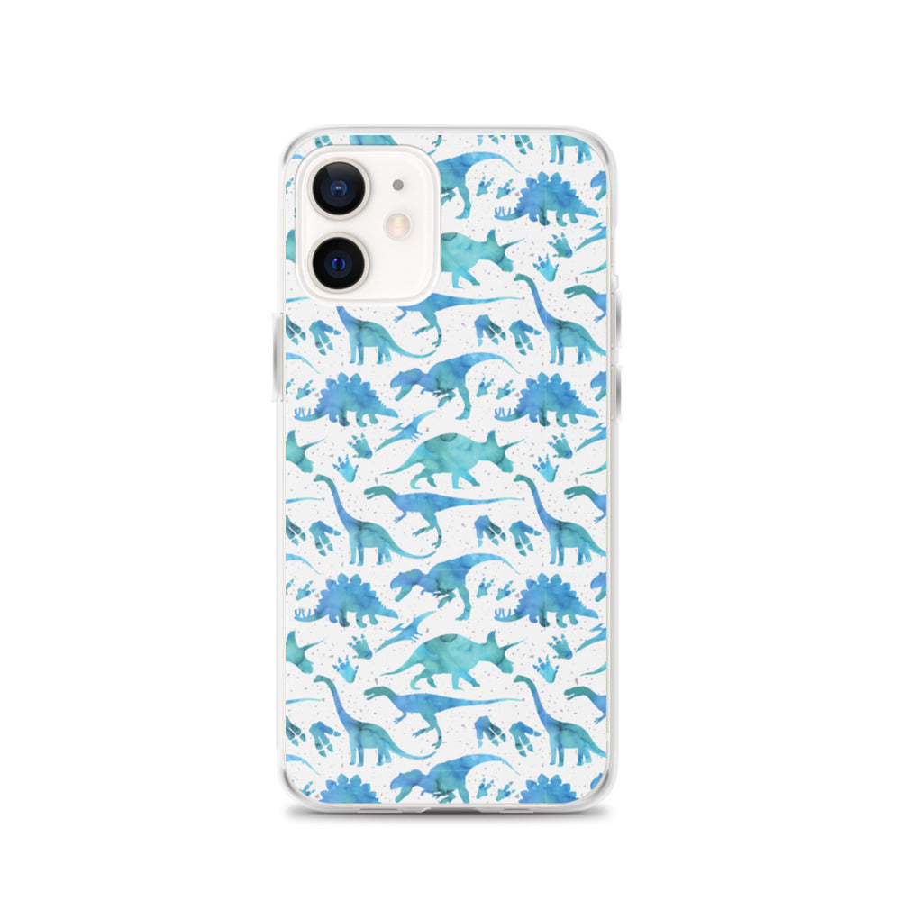 Watercolor Dinos - Dinosaur iPhone Case