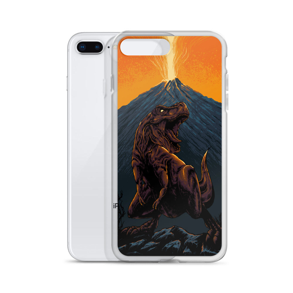 Volcanic T-Rex - Dinosaur iPhone Case