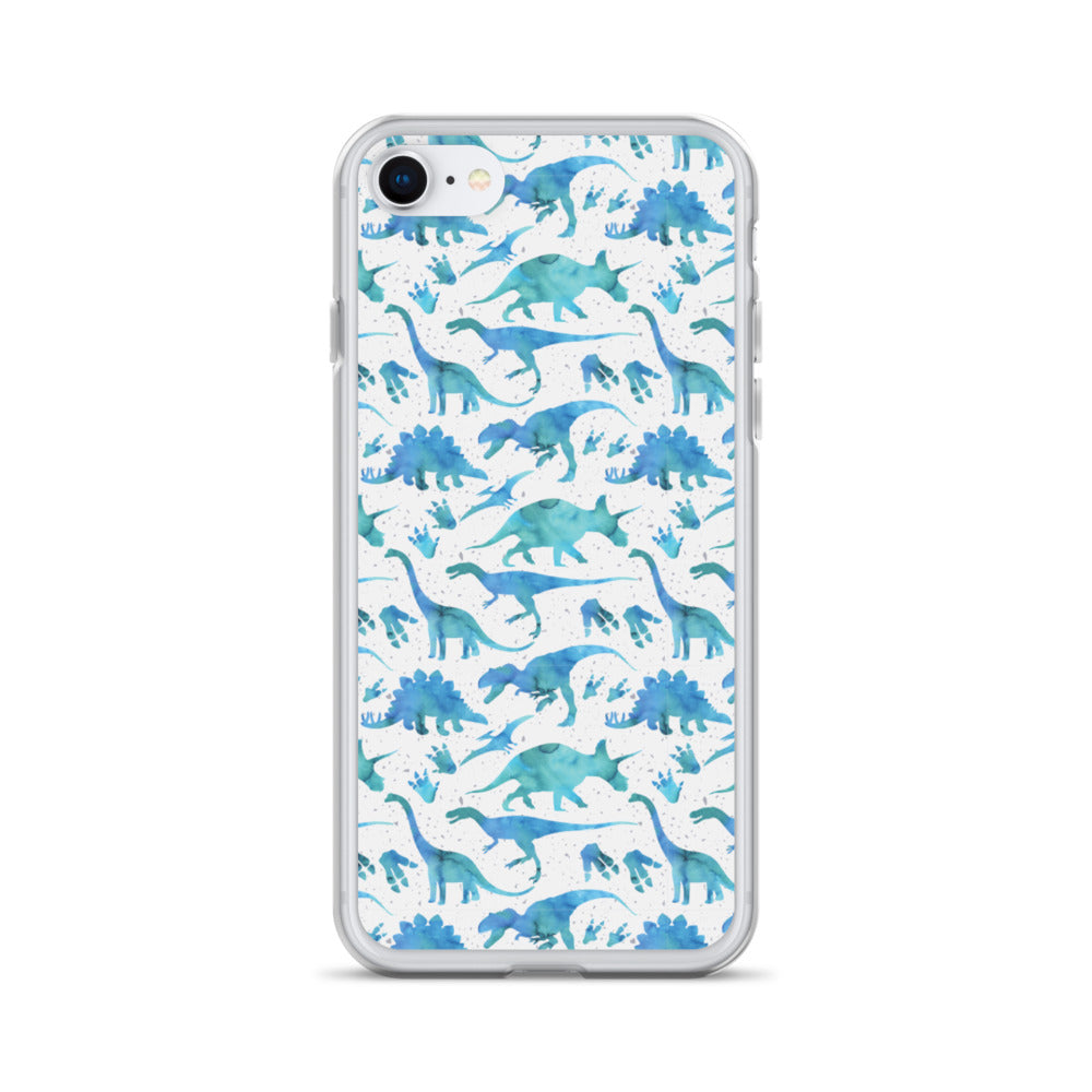 Watercolor Dinos - Dinosaur iPhone Case