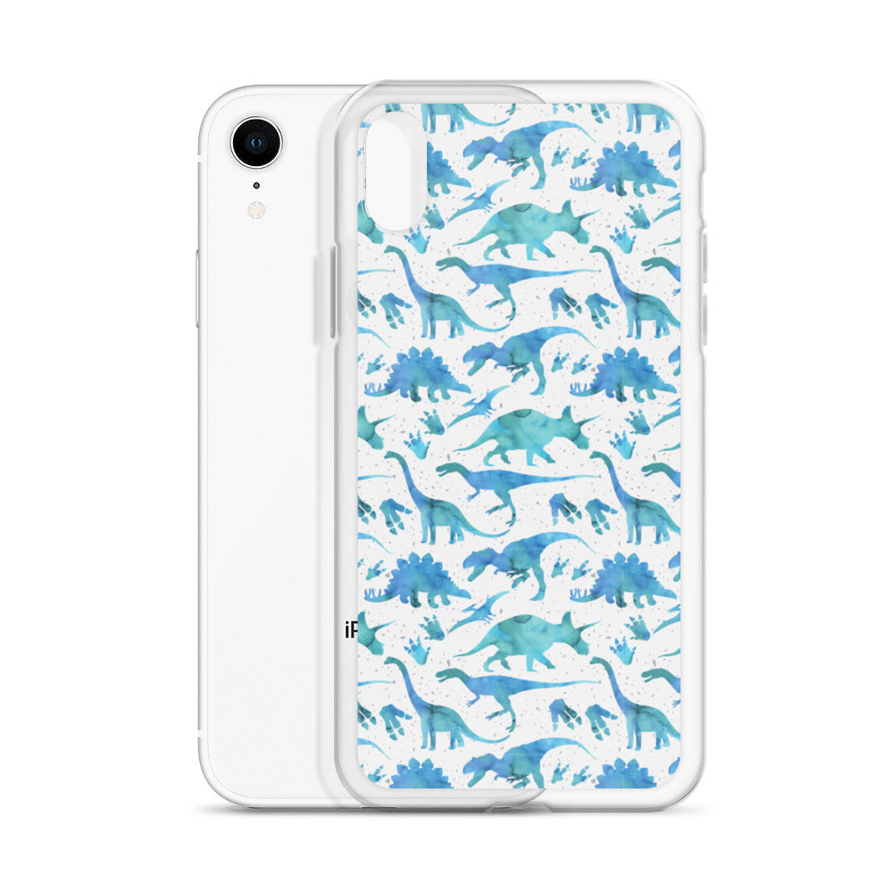 Watercolor Dinos - Dinosaur iPhone Case